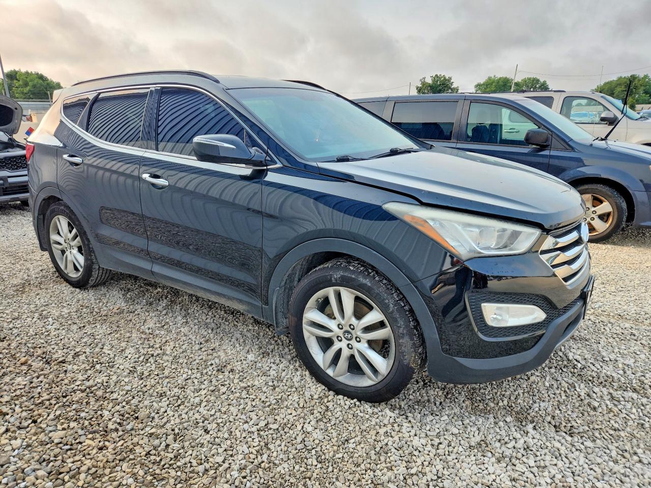 2013 Hyundai Santa Fe Sport 2.0t Черный vin: 5XYZU3LAXDG072955