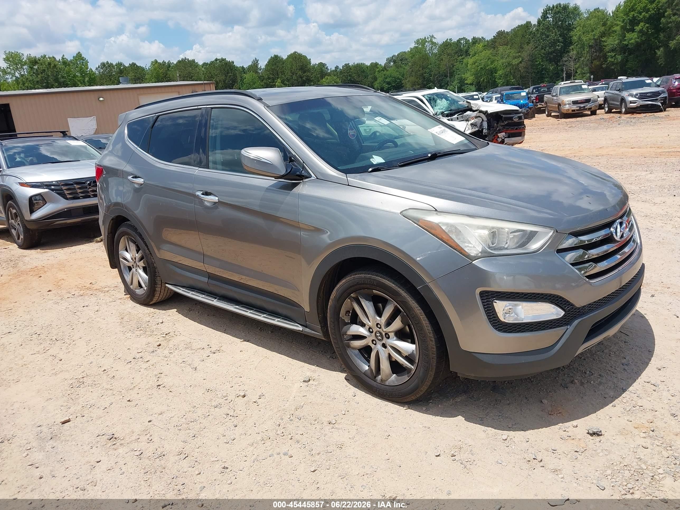 2013 Hyundai Santa Fe Sport 2.0t Серый vin: 5XYZU3LAXDG086645