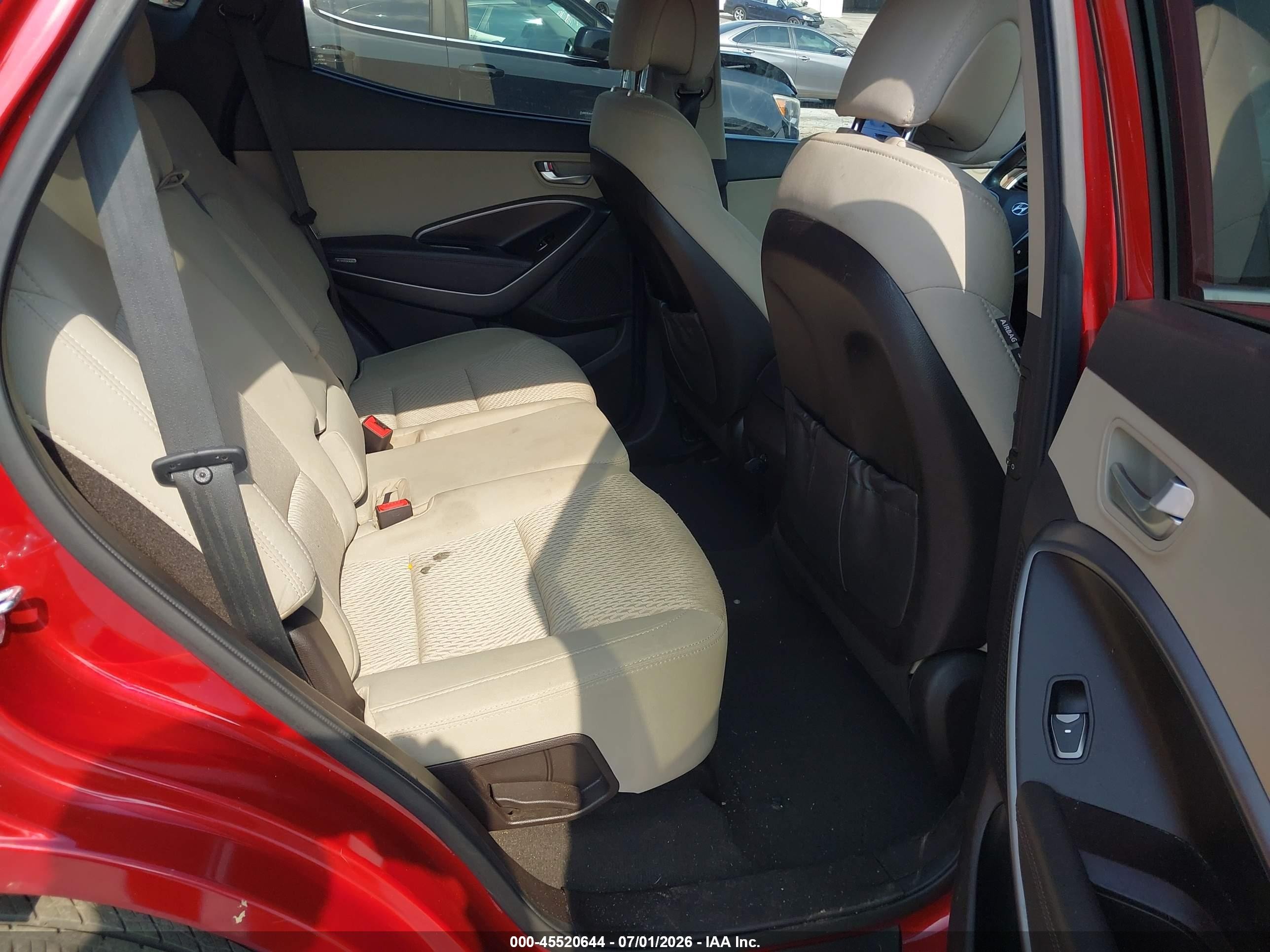 2013 Hyundai Santa Fe Sport 2.0t Red vin: 5XYZU3LAXDG090002