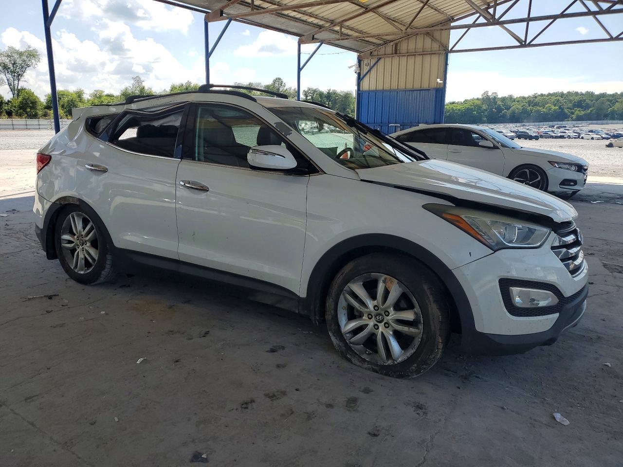 2013 Hyundai Santa Fe Sport 2.0t White vin: 5XYZU3LAXDG095135