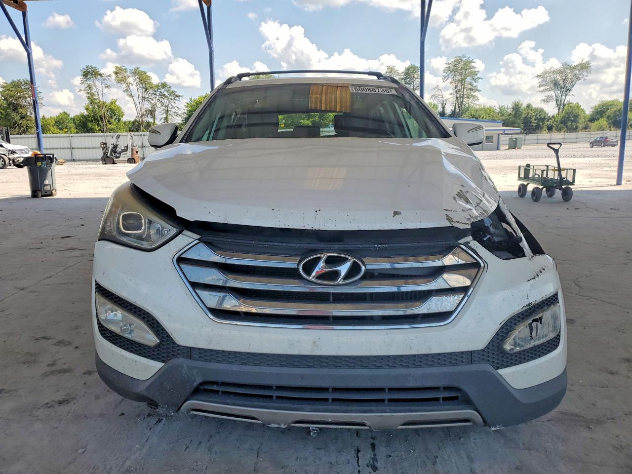 2013 Hyundai Santa Fe Sport 2.0t White vin: 5XYZU3LAXDG095135