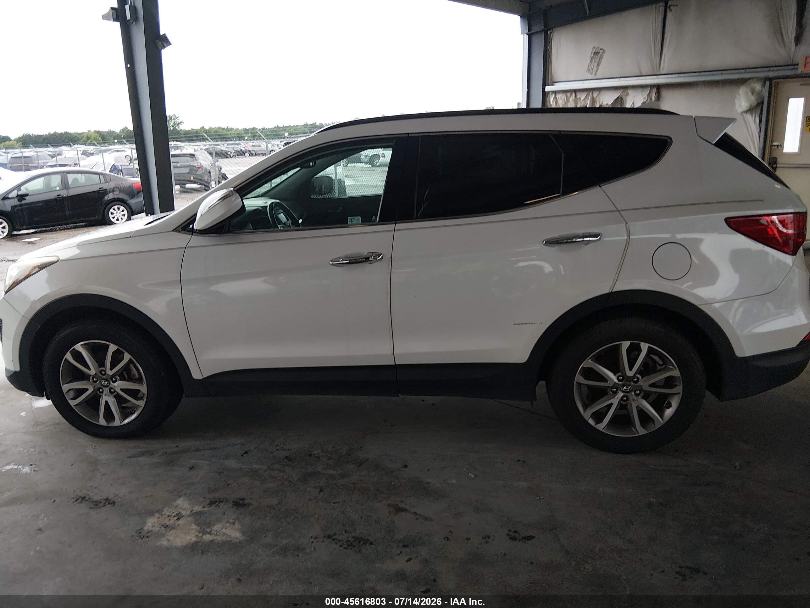 2014 Hyundai Santa Fe Sport 2.0l Turbo White vin: 5XYZU3LAXEG125400
