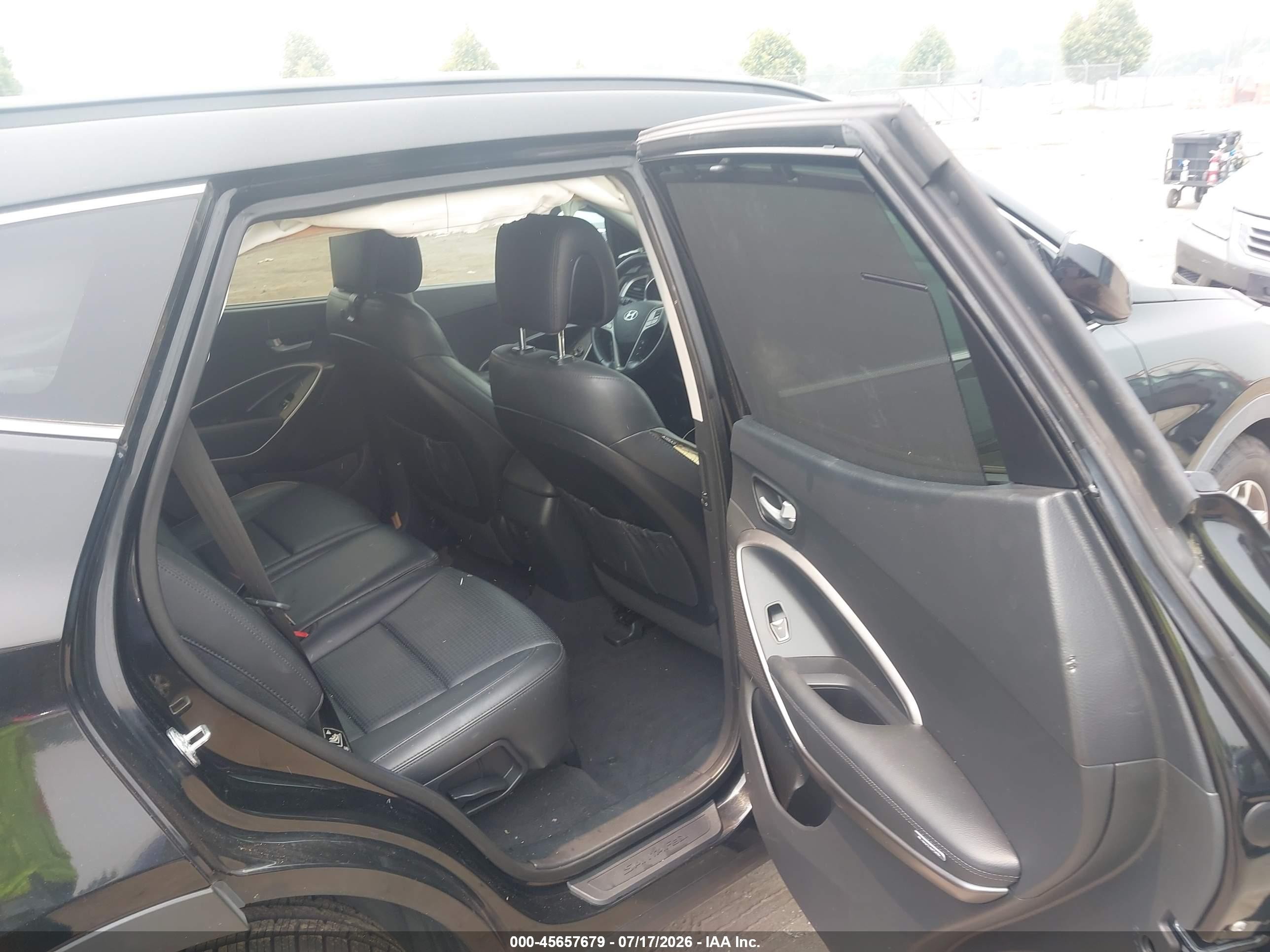 2014 Hyundai Santa Fe Sport 2.0l Turbo Black vin: 5XYZU3LAXEG209930