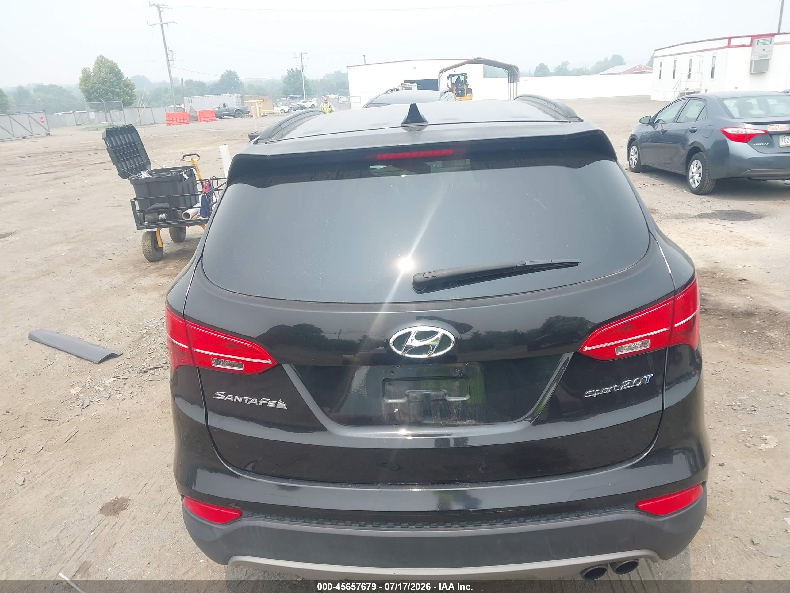 2014 Hyundai Santa Fe Sport 2.0l Turbo Black vin: 5XYZU3LAXEG209930