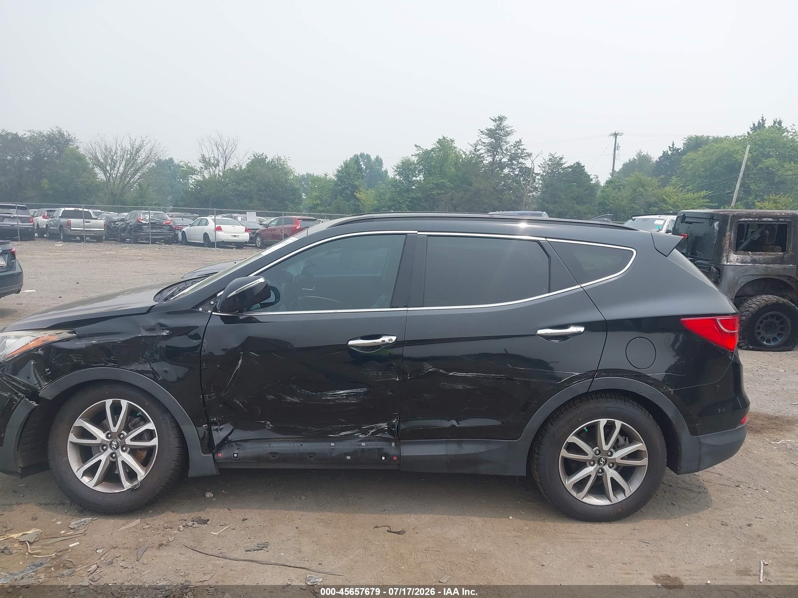 2014 Hyundai Santa Fe Sport 2.0l Turbo Black vin: 5XYZU3LAXEG209930