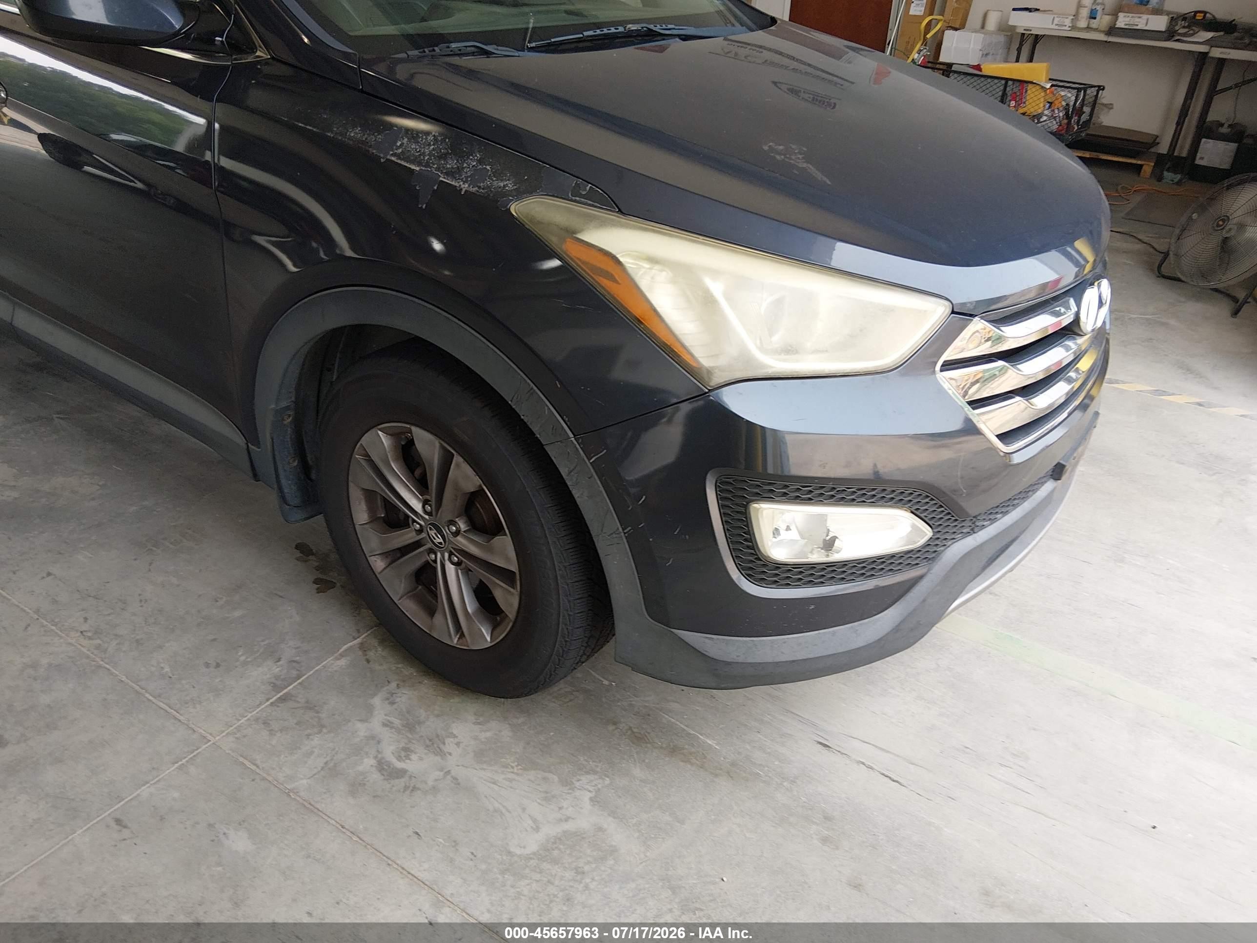 2013 Hyundai Santa Fe Sport Серый vin: 5XYZU3LB0DG015611