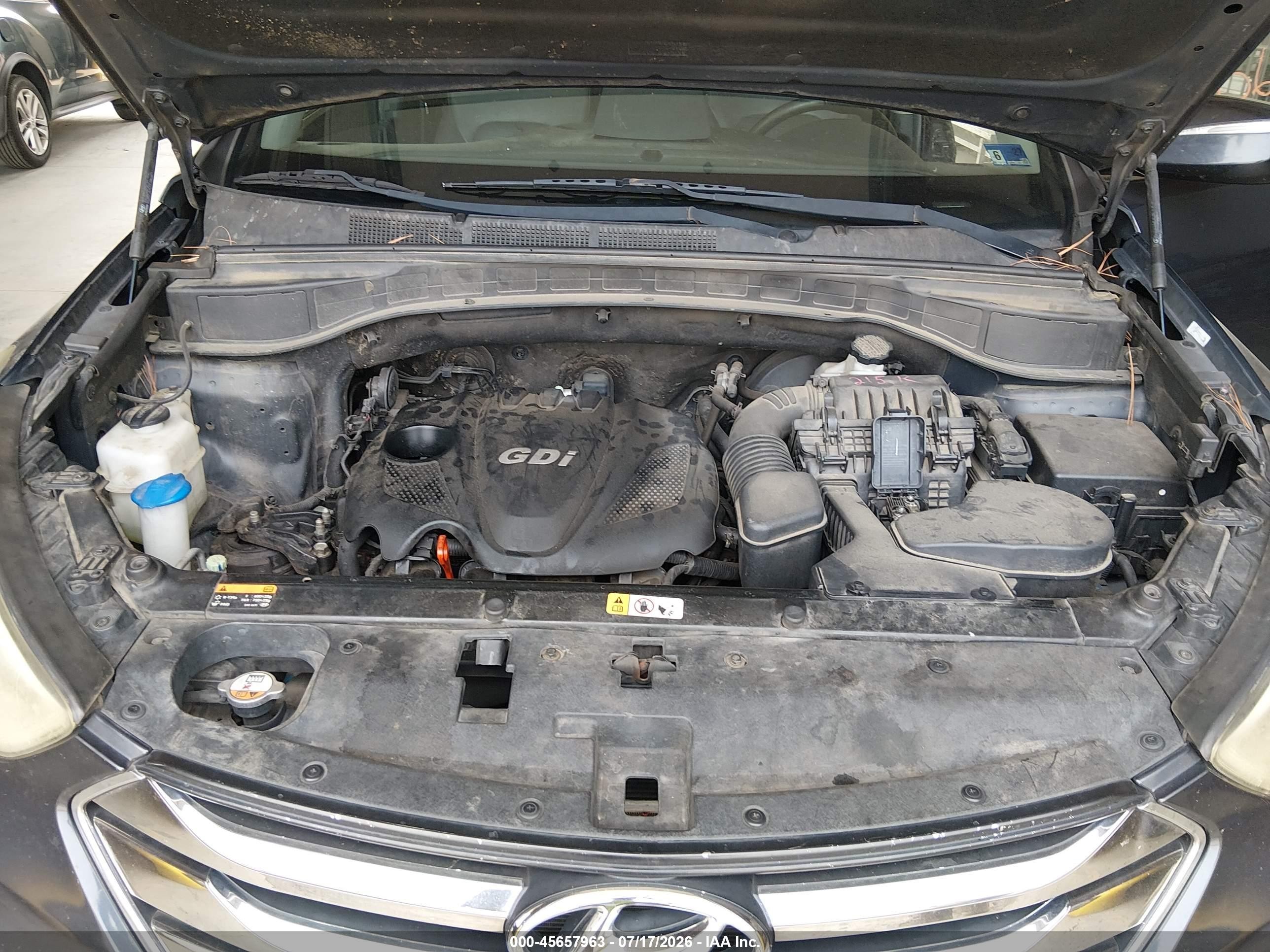 2013 Hyundai Santa Fe Sport Серый vin: 5XYZU3LB0DG015611