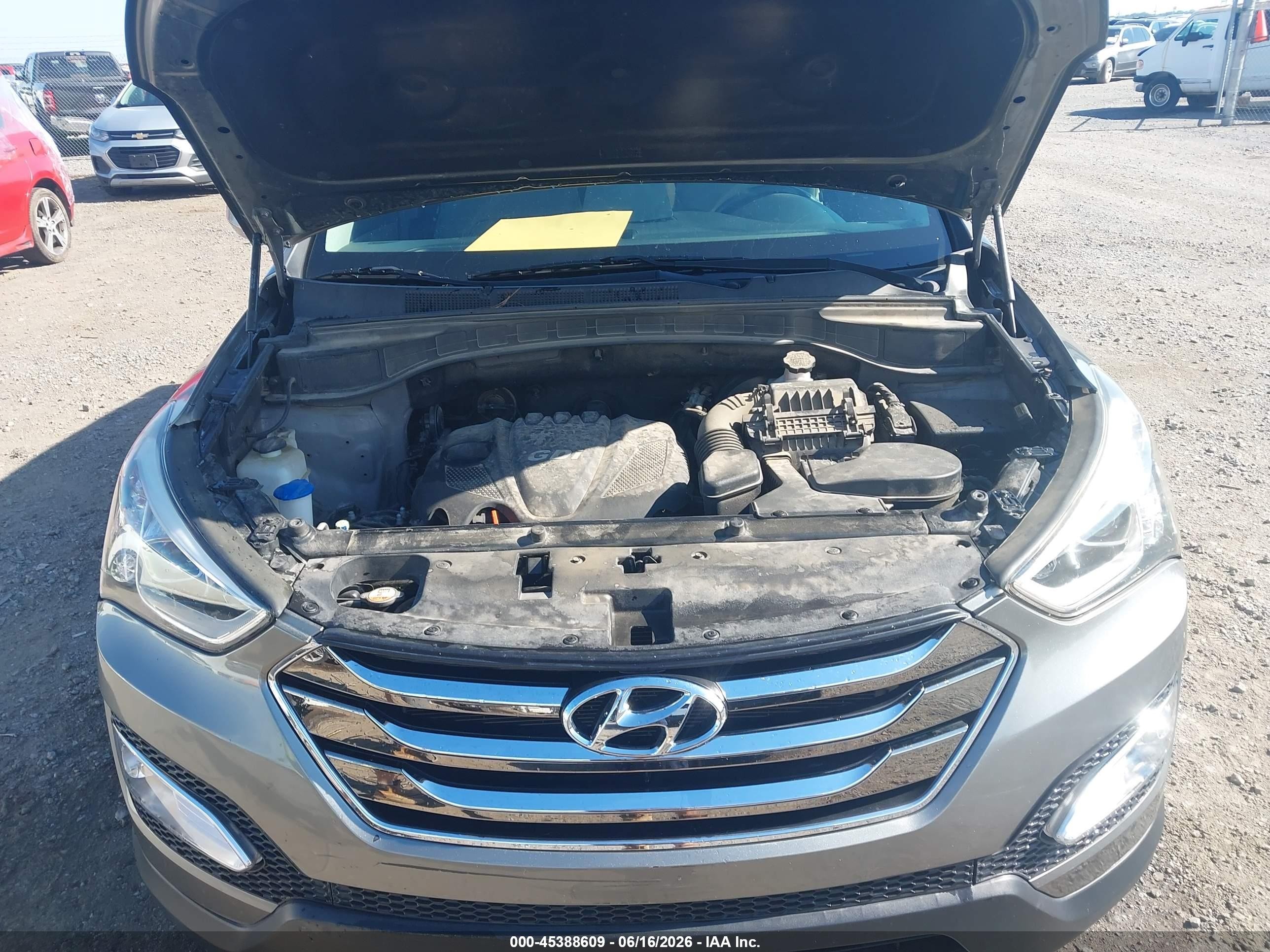 2013 Hyundai Santa Fe Sport Серый vin: 5XYZU3LB0DG026902