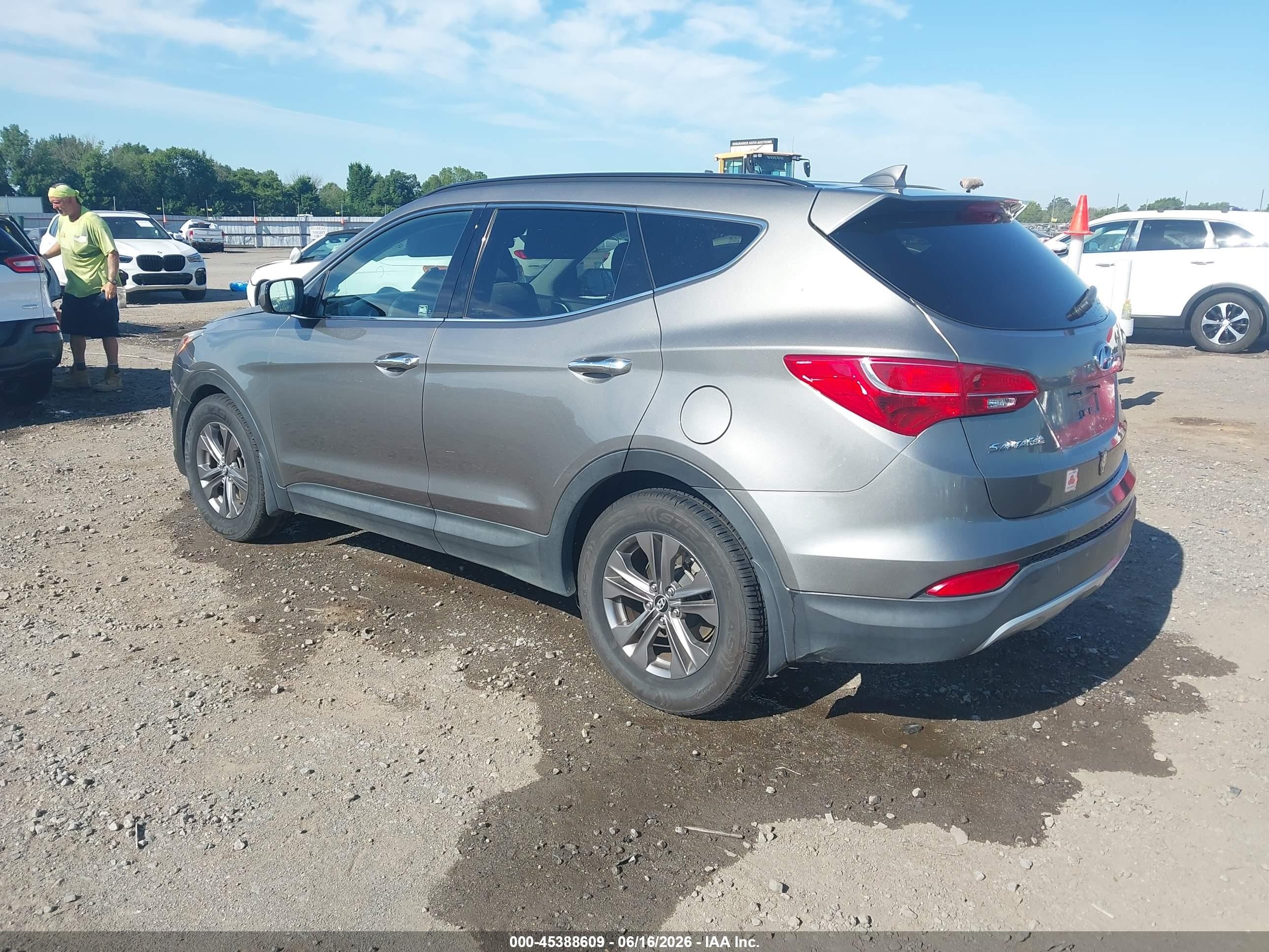 2013 Hyundai Santa Fe Sport Серый vin: 5XYZU3LB0DG026902