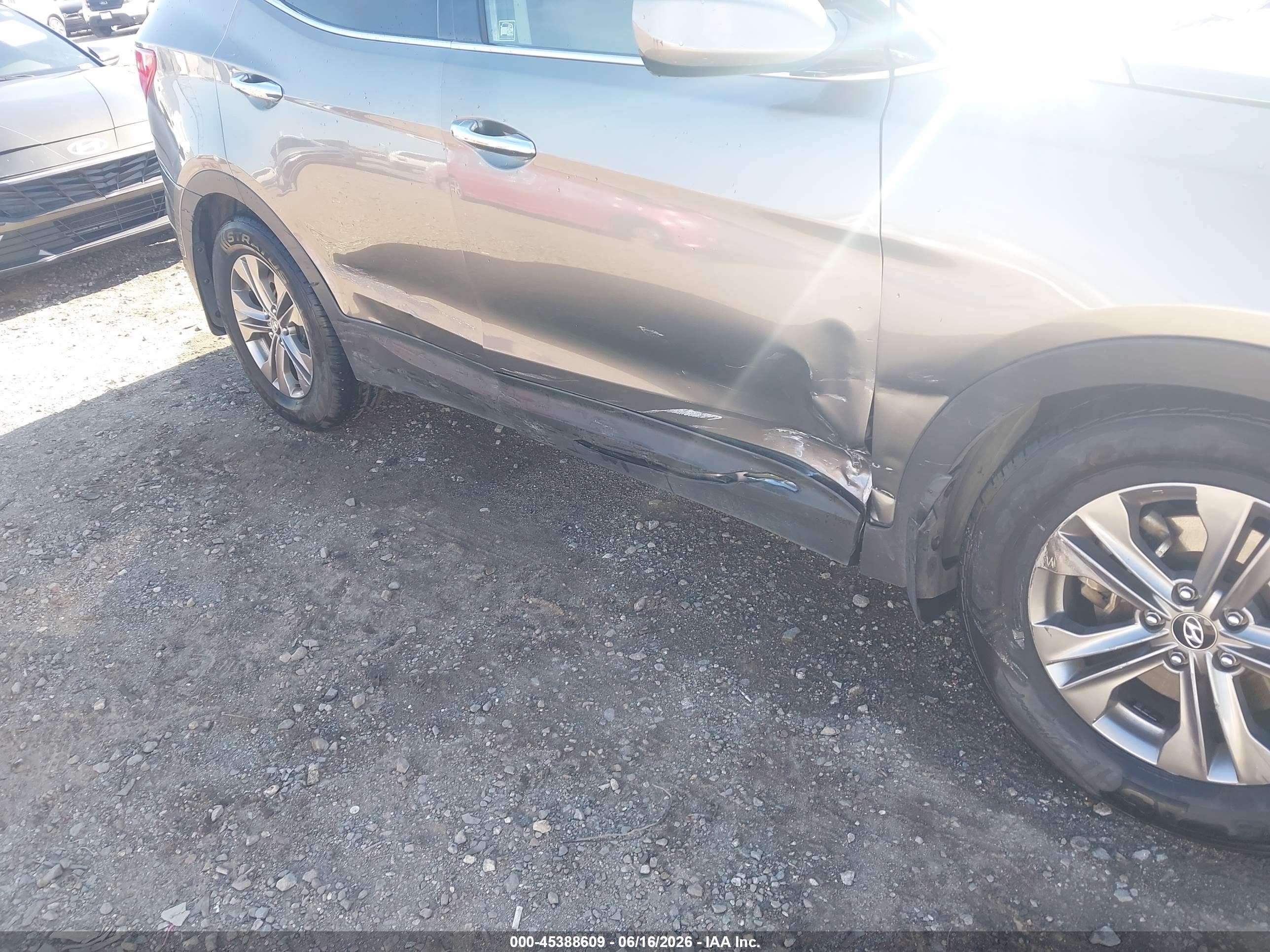 2013 Hyundai Santa Fe Sport Серый vin: 5XYZU3LB0DG026902