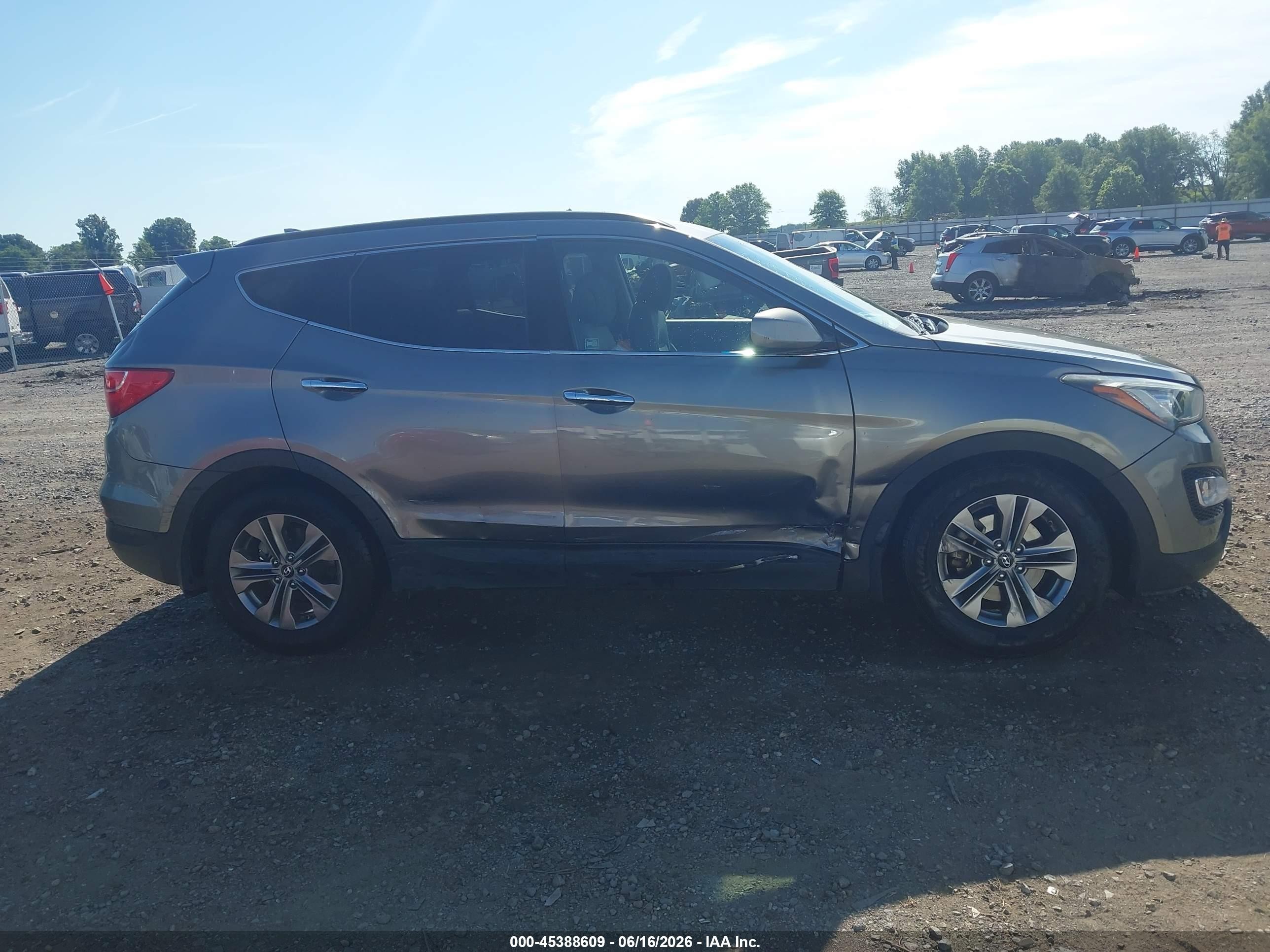 2013 Hyundai Santa Fe Sport Серый vin: 5XYZU3LB0DG026902
