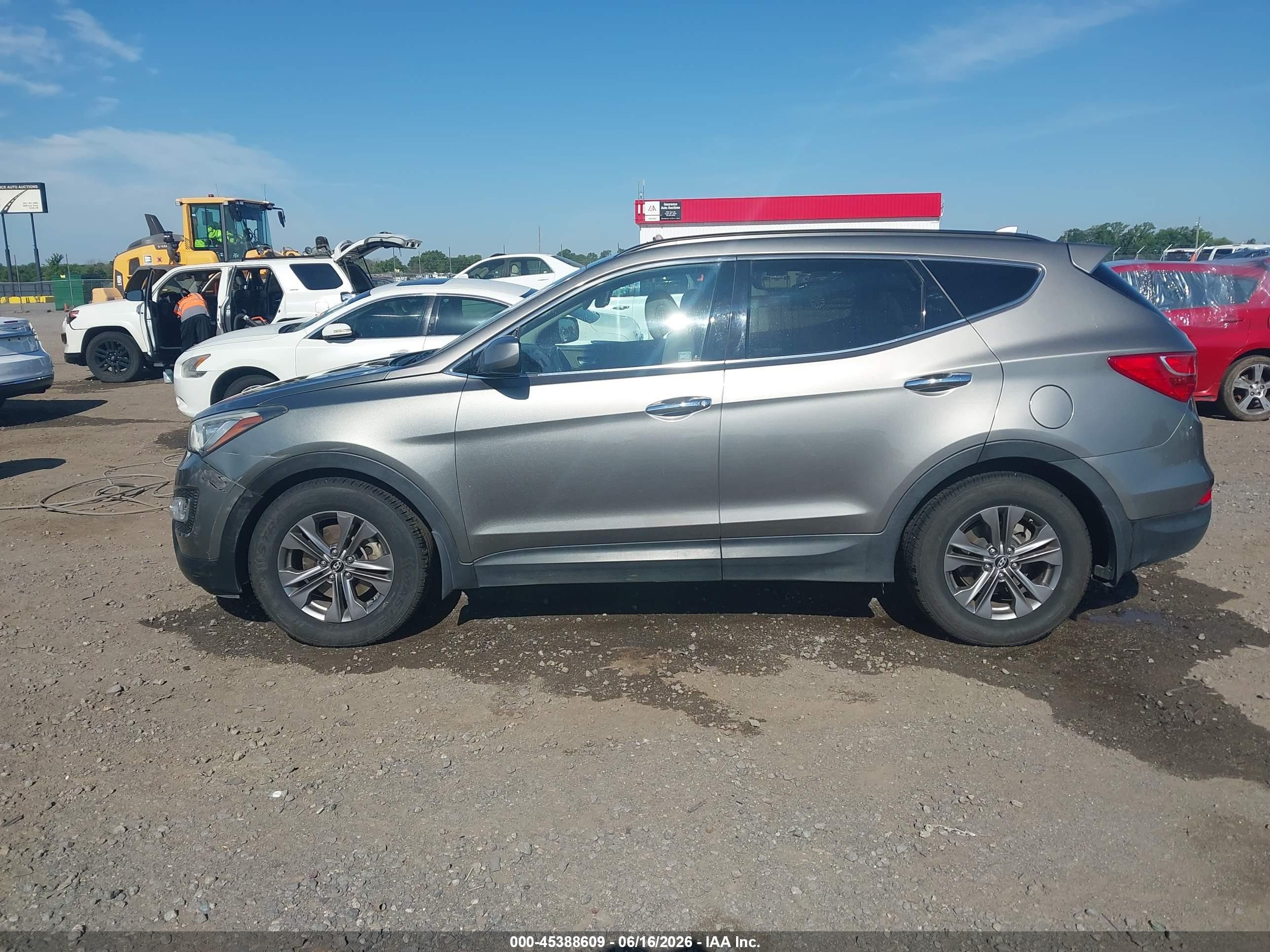 2013 Hyundai Santa Fe Sport Серый vin: 5XYZU3LB0DG026902