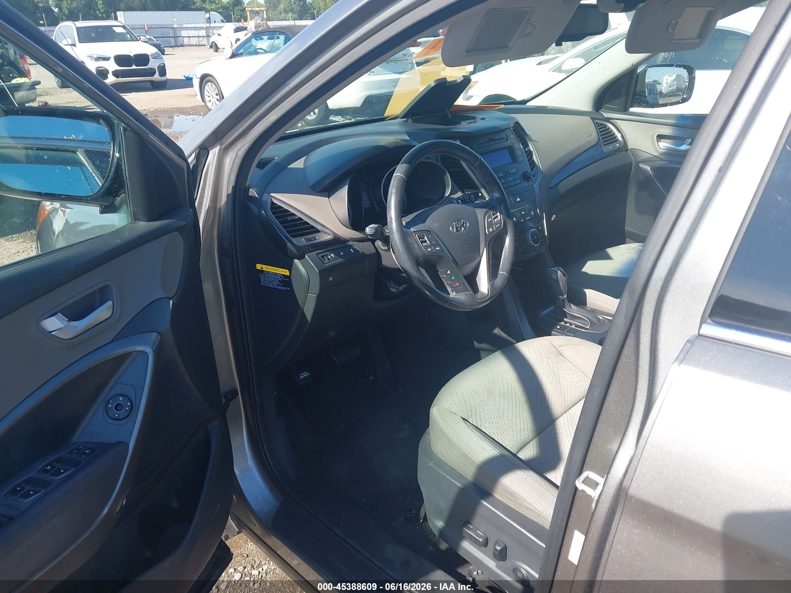 2013 Hyundai Santa Fe Sport Серый vin: 5XYZU3LB0DG026902