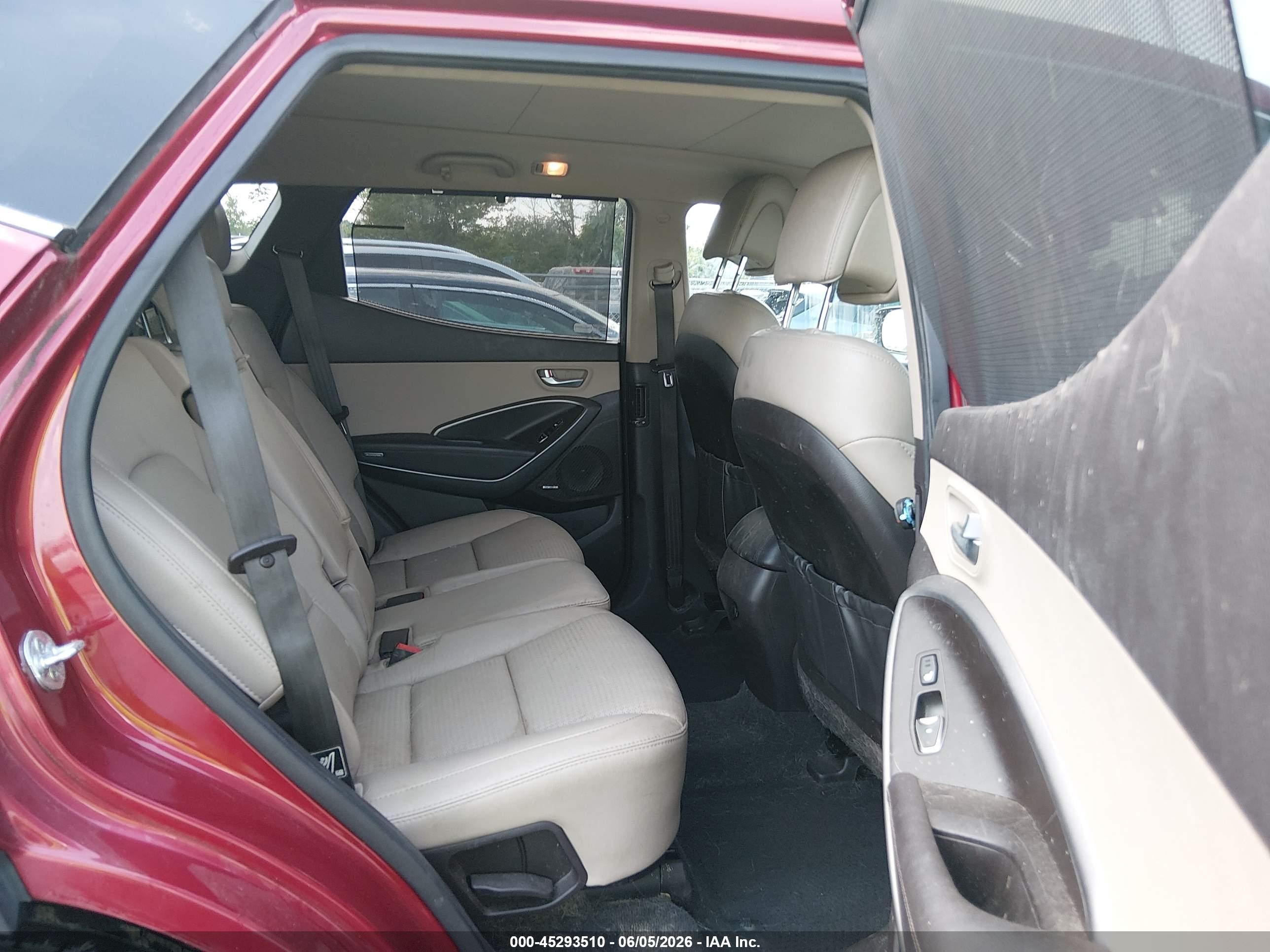 2013 Hyundai Santa Fe Sport Red vin: 5XYZU3LB0DG093189