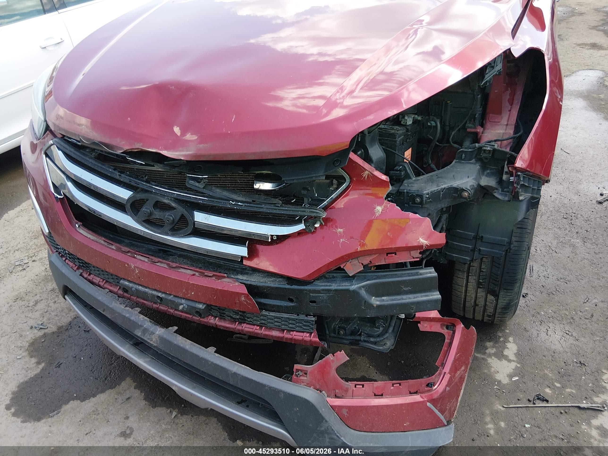2013 Hyundai Santa Fe Sport Red vin: 5XYZU3LB0DG093189