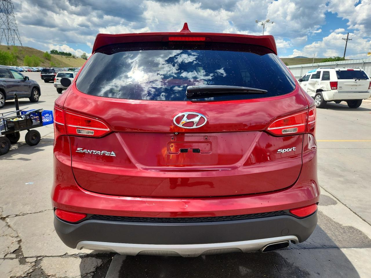 2013 Hyundai Santa Fe Sport 2.4l Красный vin: 5XYZU3LB0DG119791