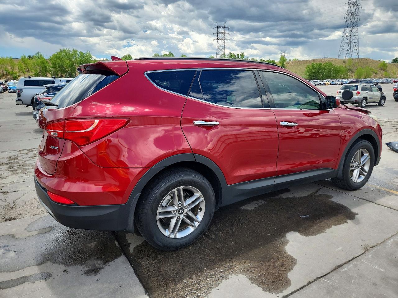 2013 Hyundai Santa Fe Sport 2.4l Красный vin: 5XYZU3LB0DG119791