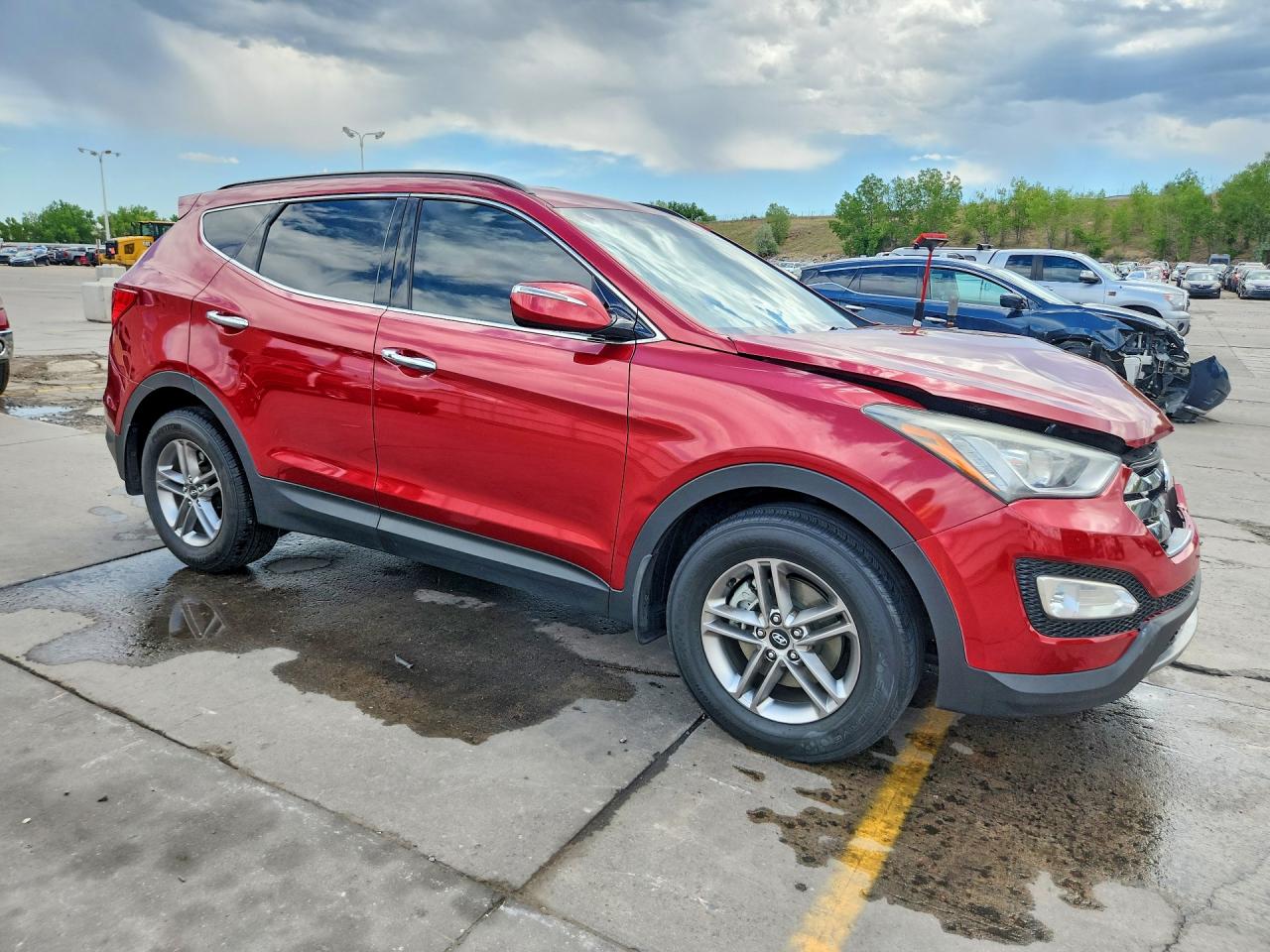 2013 Hyundai Santa Fe Sport 2.4l Красный vin: 5XYZU3LB0DG119791