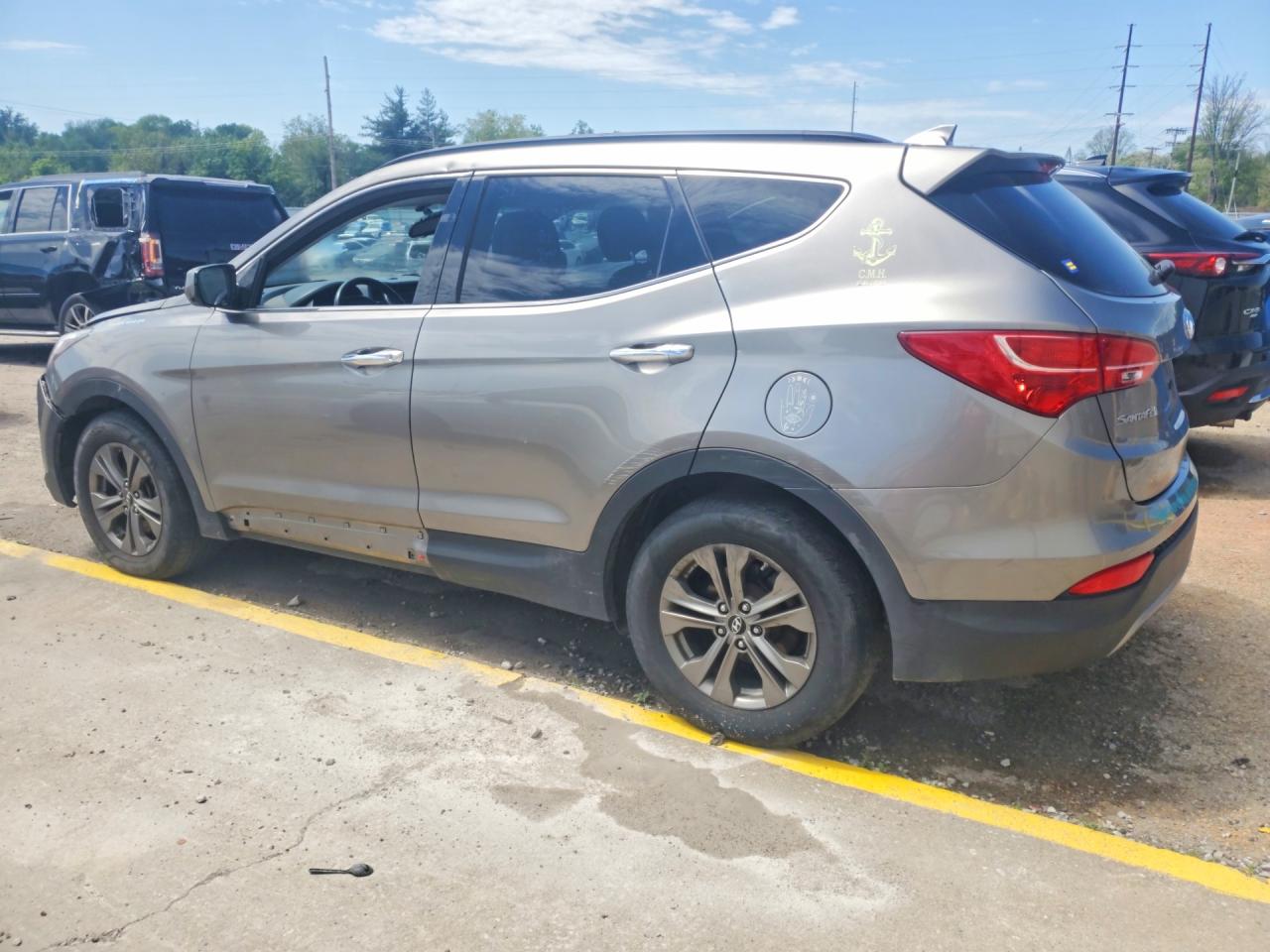 2014 Hyundai Santa Fe Sport 2.4l Gray vin: 5XYZU3LB0EG125558