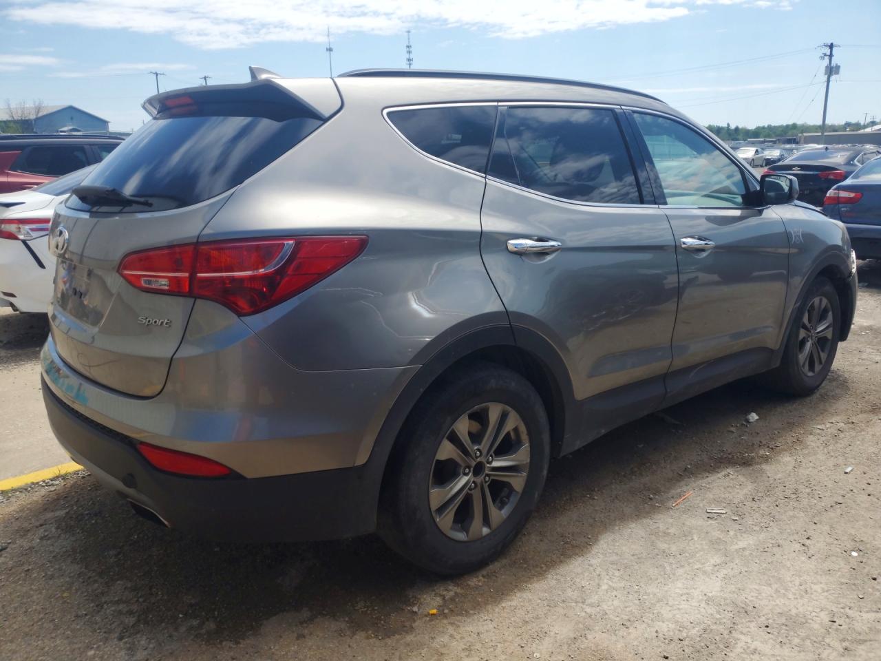 2014 Hyundai Santa Fe Sport 2.4l Gray vin: 5XYZU3LB0EG125558