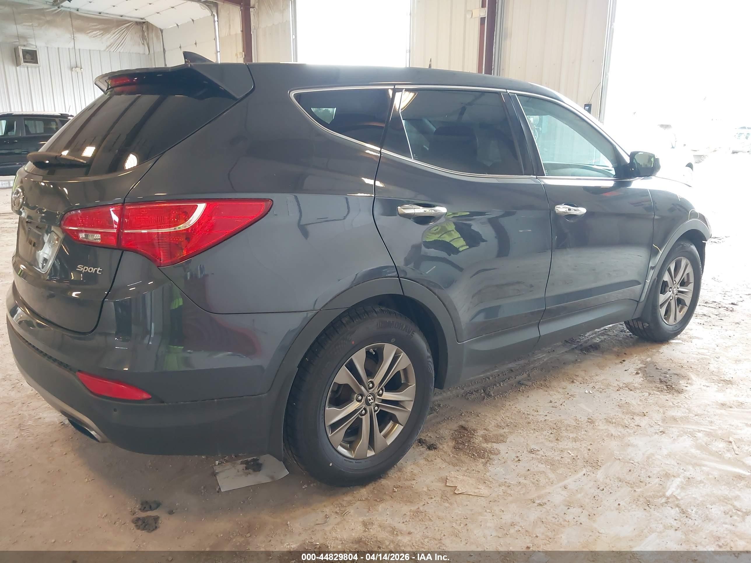 2014 Hyundai Santa Fe Sport 2.4l Blue vin: 5XYZU3LB0EG126189
