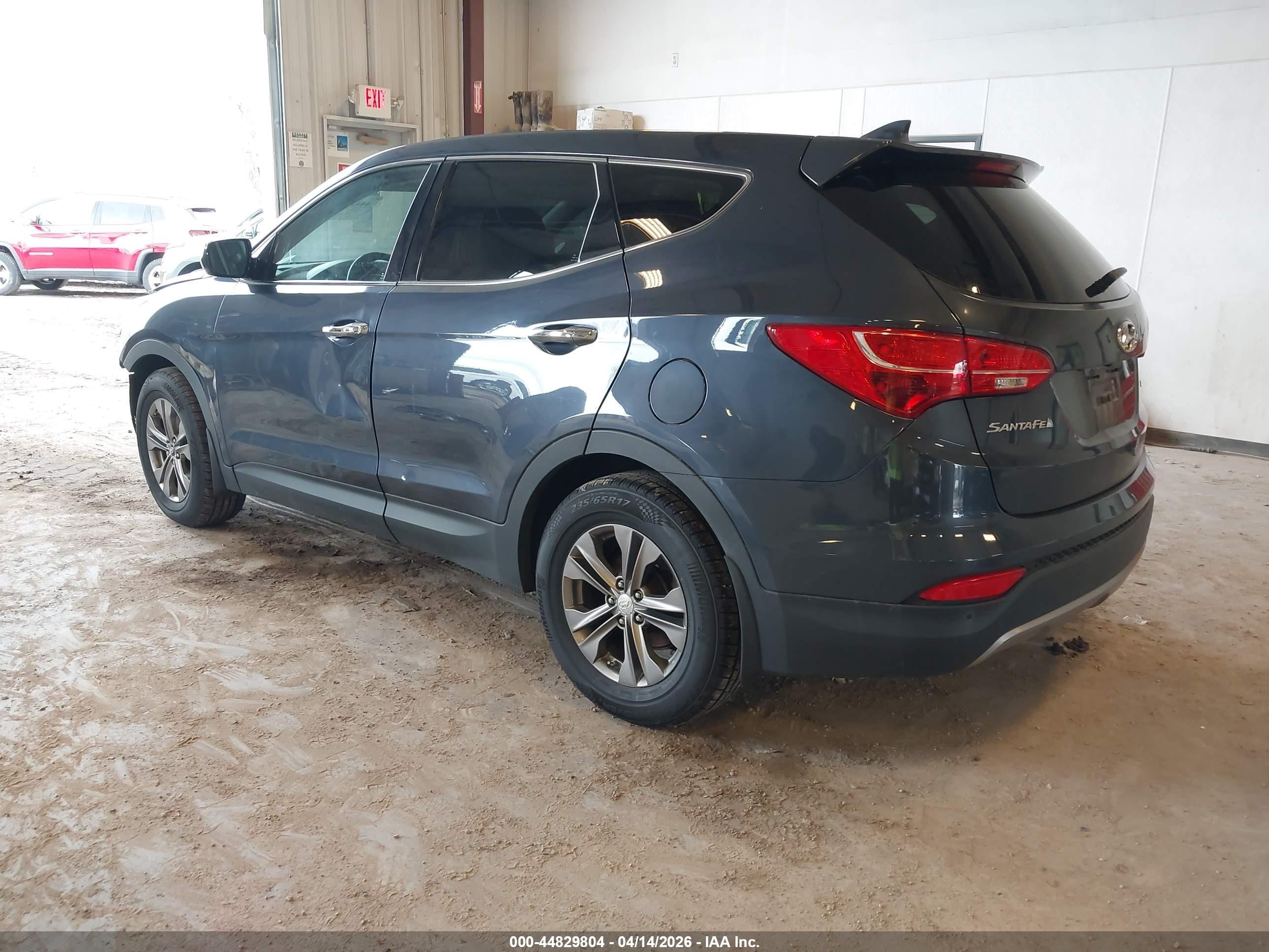 2014 Hyundai Santa Fe Sport 2.4l Blue vin: 5XYZU3LB0EG126189