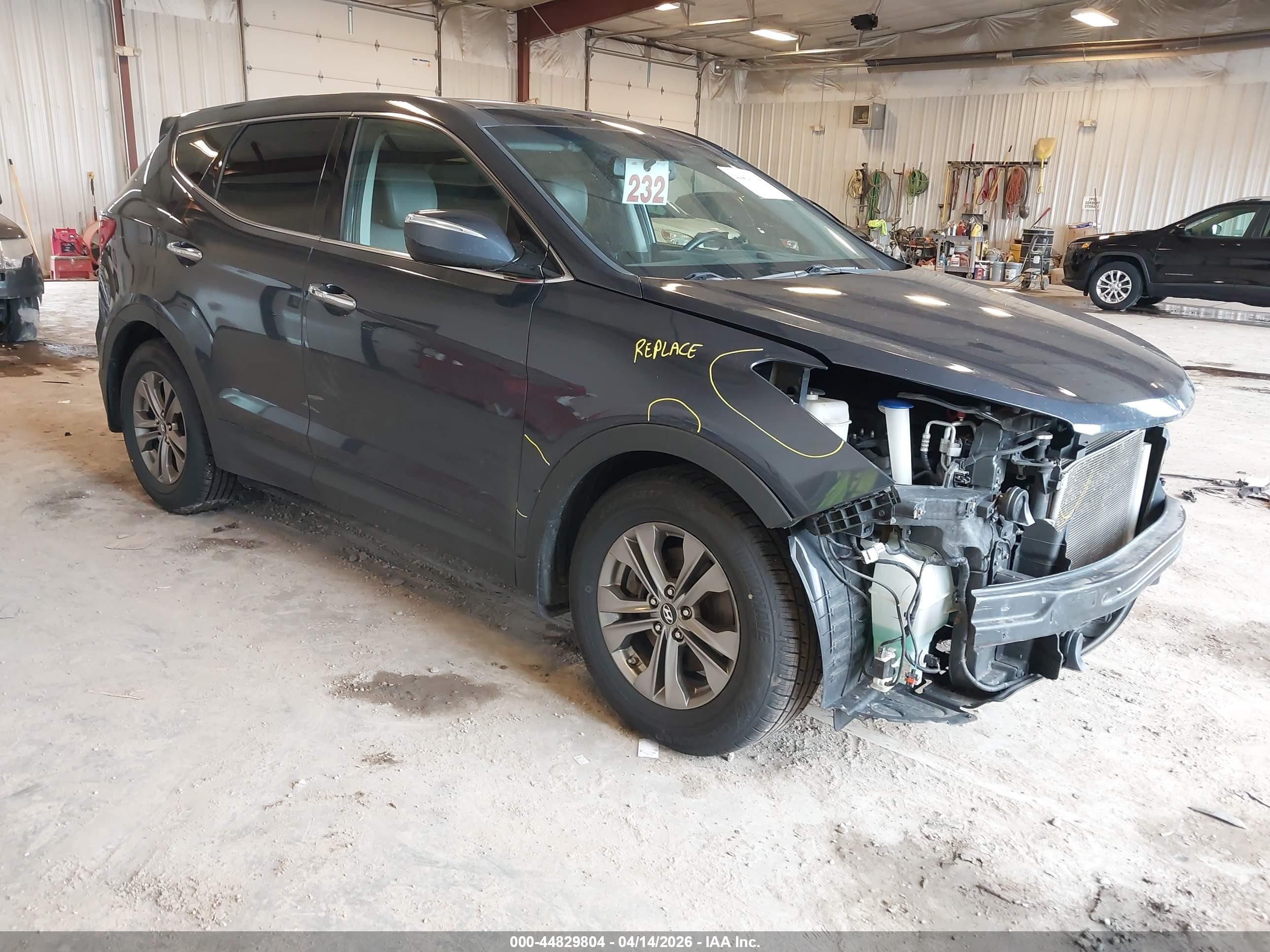 2014 Hyundai Santa Fe Sport 2.4l Blue vin: 5XYZU3LB0EG126189