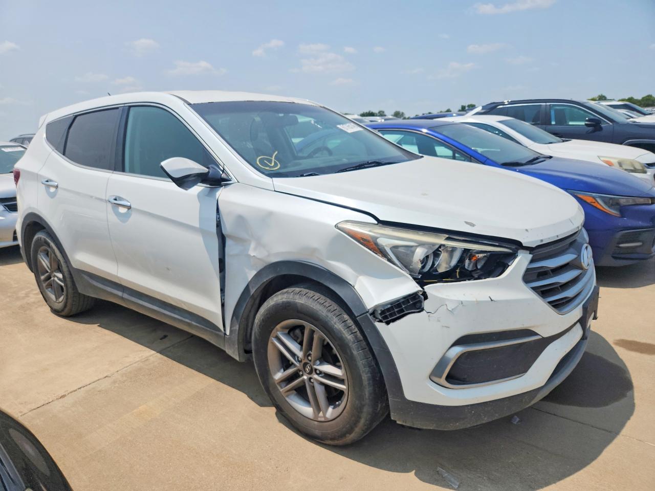2014 Hyundai Santa Fe Sport 2.4l White vin: 5XYZU3LB0EG131246