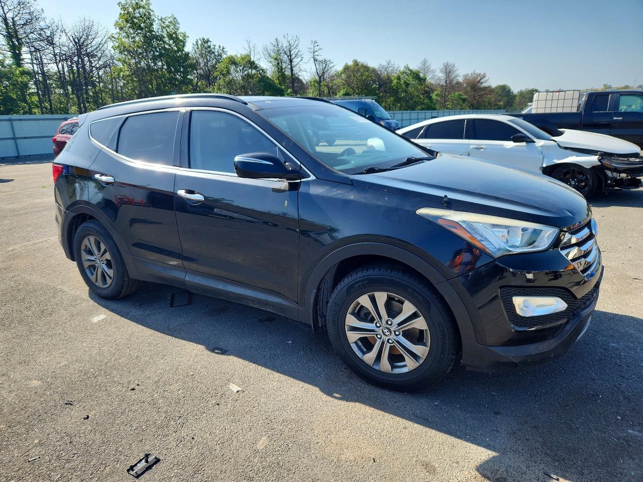 2014 Hyundai Santa Fe Sport 2.4l Black vin: 5XYZU3LB0EG137337