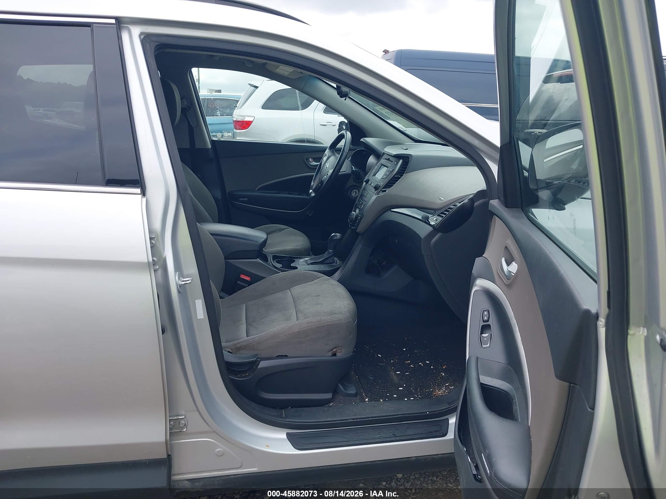 2014 Hyundai Santa Fe Sport 2.4l Silver vin: 5XYZU3LB0EG154896