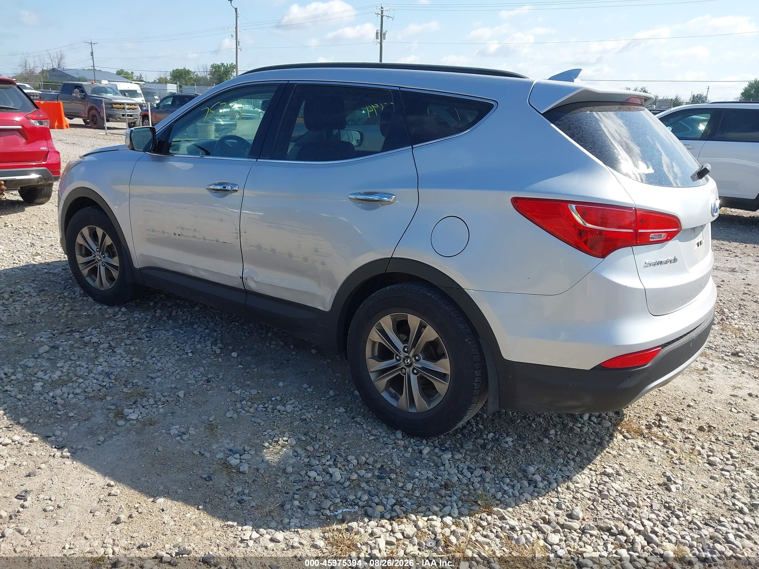 2014 Hyundai Santa Fe Sport 2.4l Серебряный vin: 5XYZU3LB0EG165588