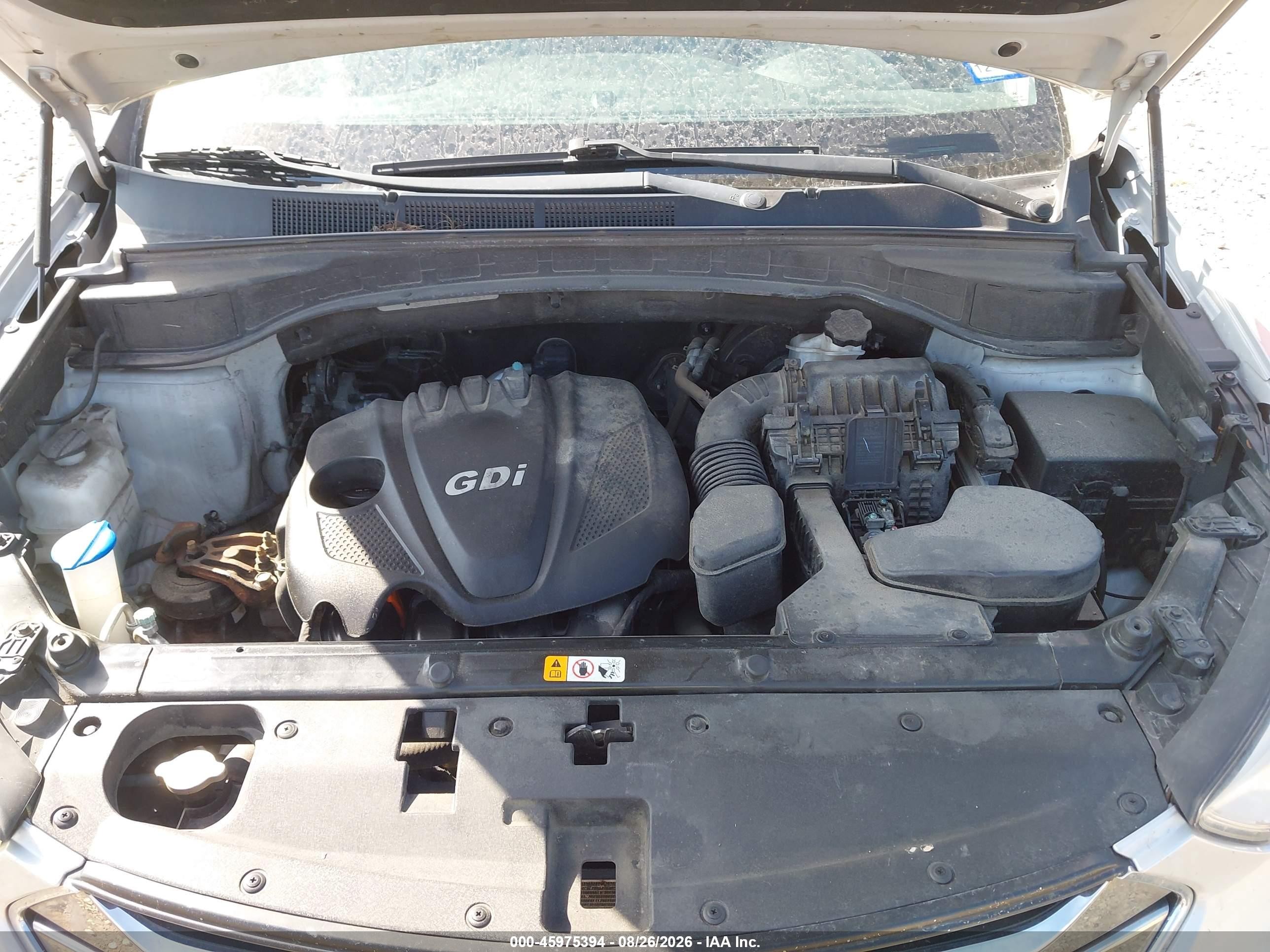 2014 Hyundai Santa Fe Sport 2.4l Серебряный vin: 5XYZU3LB0EG165588