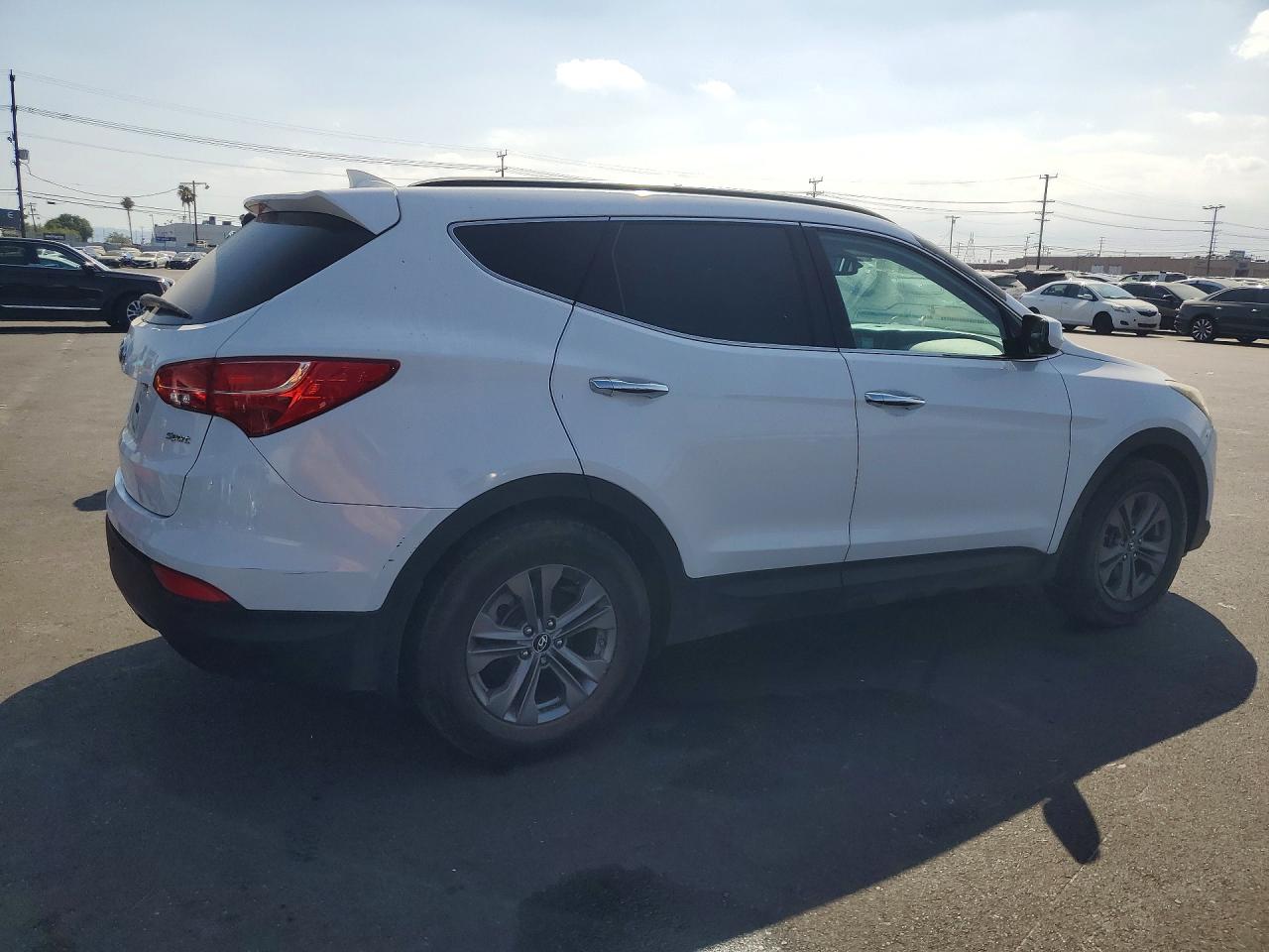 2014 Hyundai Santa Fe Sport 2.4l White vin: 5XYZU3LB0EG173805