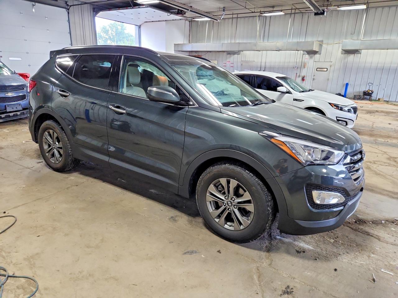 2014 Hyundai Santa Fe Sport 2.4l Gray vin: 5XYZU3LB0EG193407