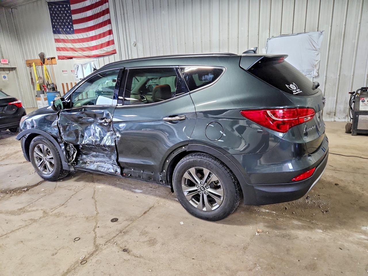 2014 Hyundai Santa Fe Sport 2.4l Gray vin: 5XYZU3LB0EG193407