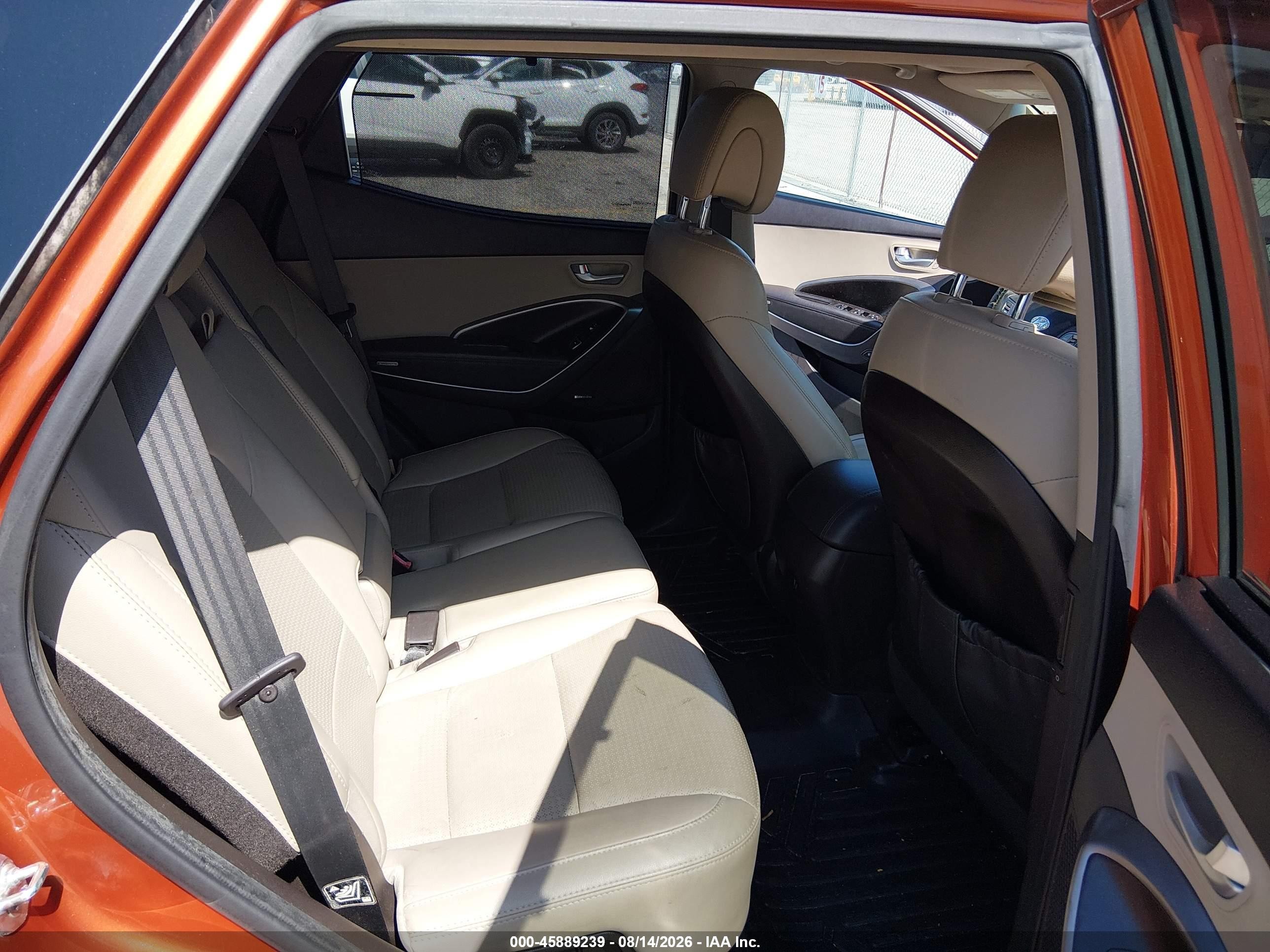 2015 Hyundai Santa Fe Sport 2.4l Orange vin: 5XYZU3LB0FG266065