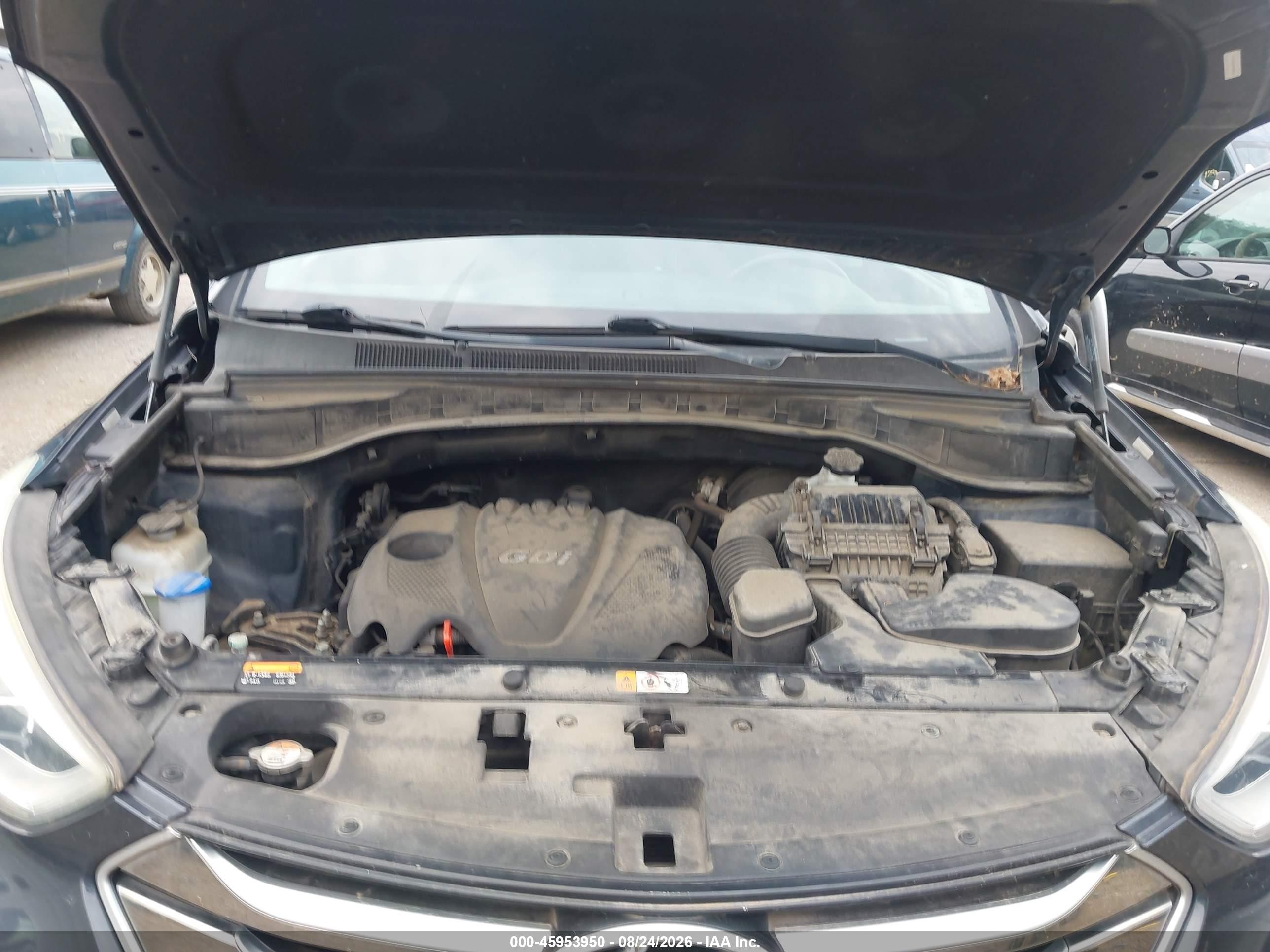 2015 Hyundai Santa Fe Sport 2.4l Blue vin: 5XYZU3LB0FG282511