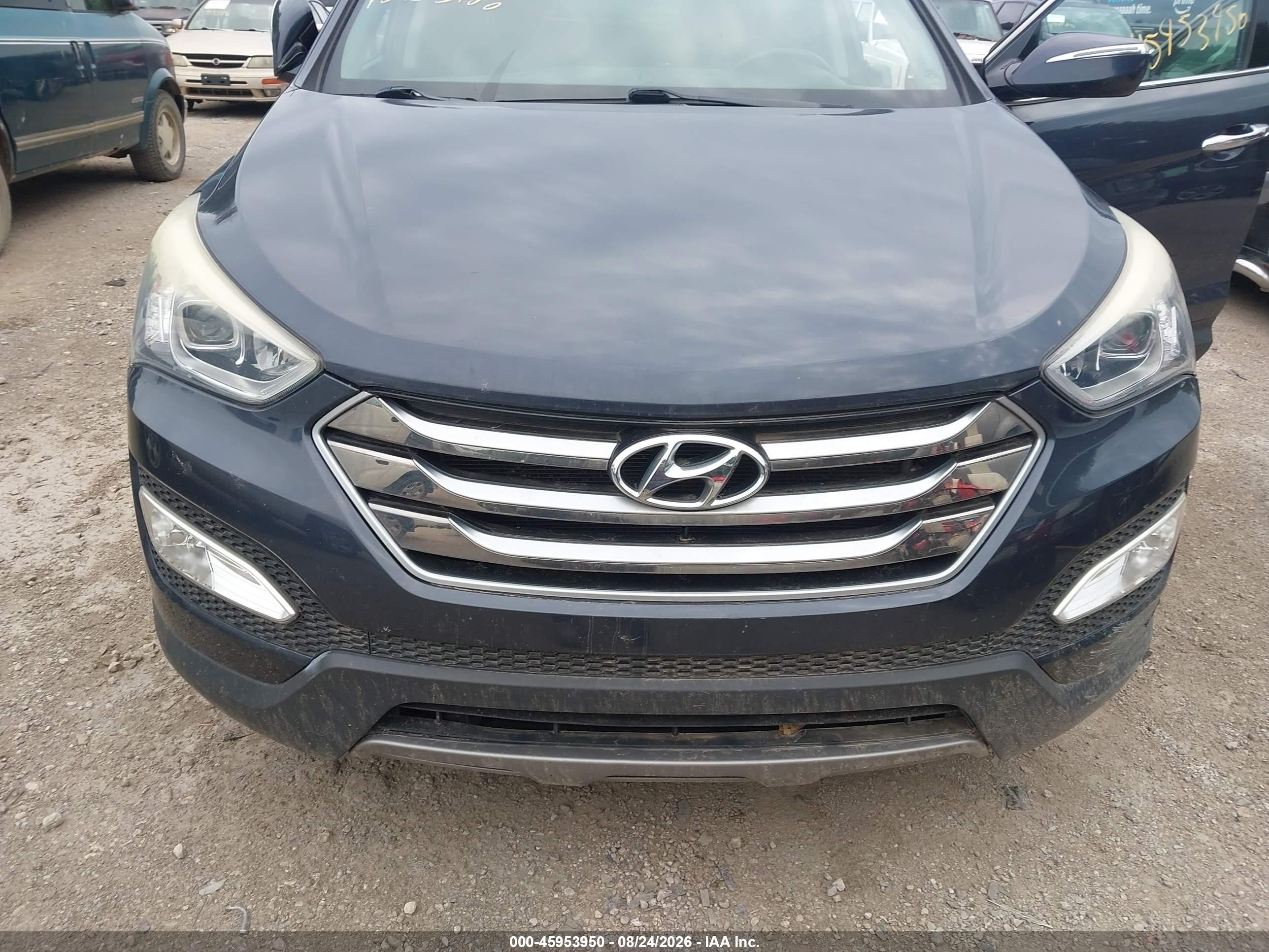 2015 Hyundai Santa Fe Sport 2.4l Blue vin: 5XYZU3LB0FG282511
