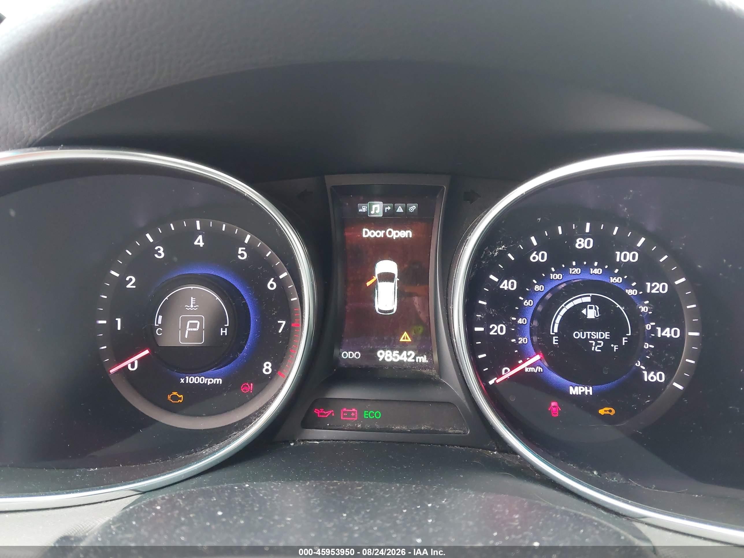 2015 Hyundai Santa Fe Sport 2.4l Blue vin: 5XYZU3LB0FG282511