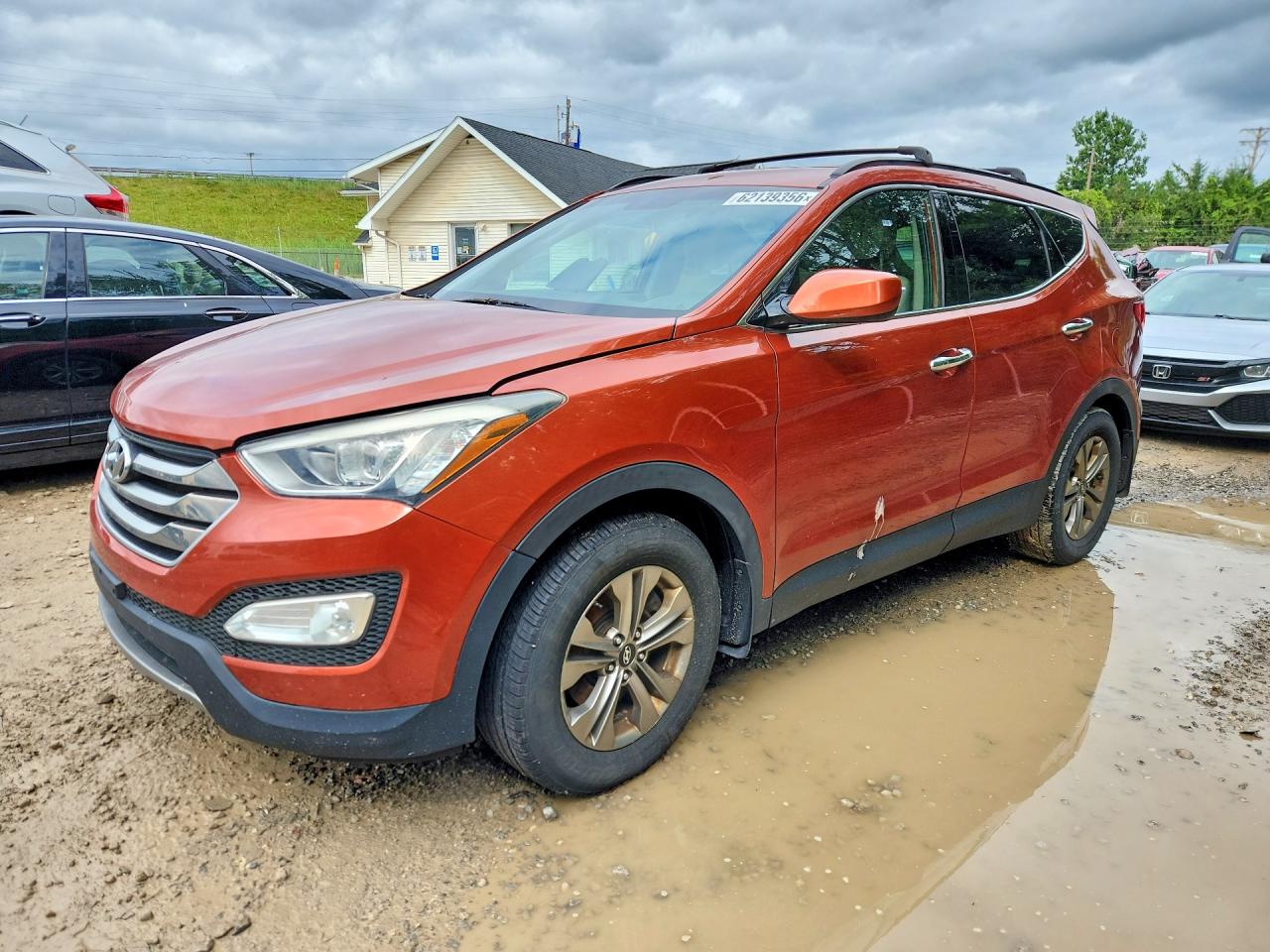 2015 Hyundai Santa Fe Sport 2.4l Orange vin: 5XYZU3LB0FG285456