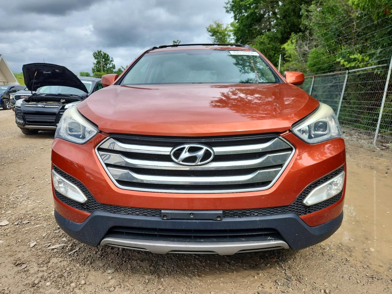2015 Hyundai Santa Fe Sport 2.4l Orange vin: 5XYZU3LB0FG285456