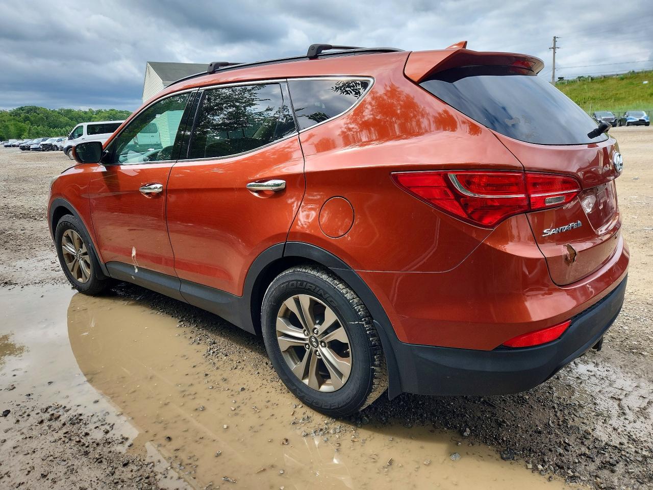 2015 Hyundai Santa Fe Sport 2.4l Orange vin: 5XYZU3LB0FG285456