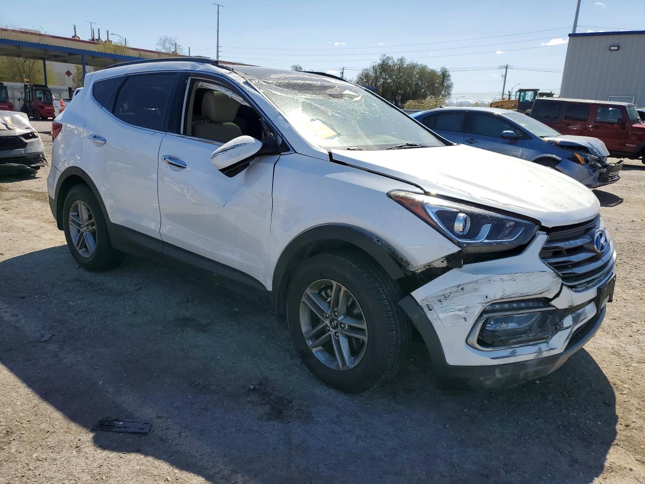 2017 Hyundai Santa Fe Sport 2.4l White vin: 5XYZU3LB0HG463367