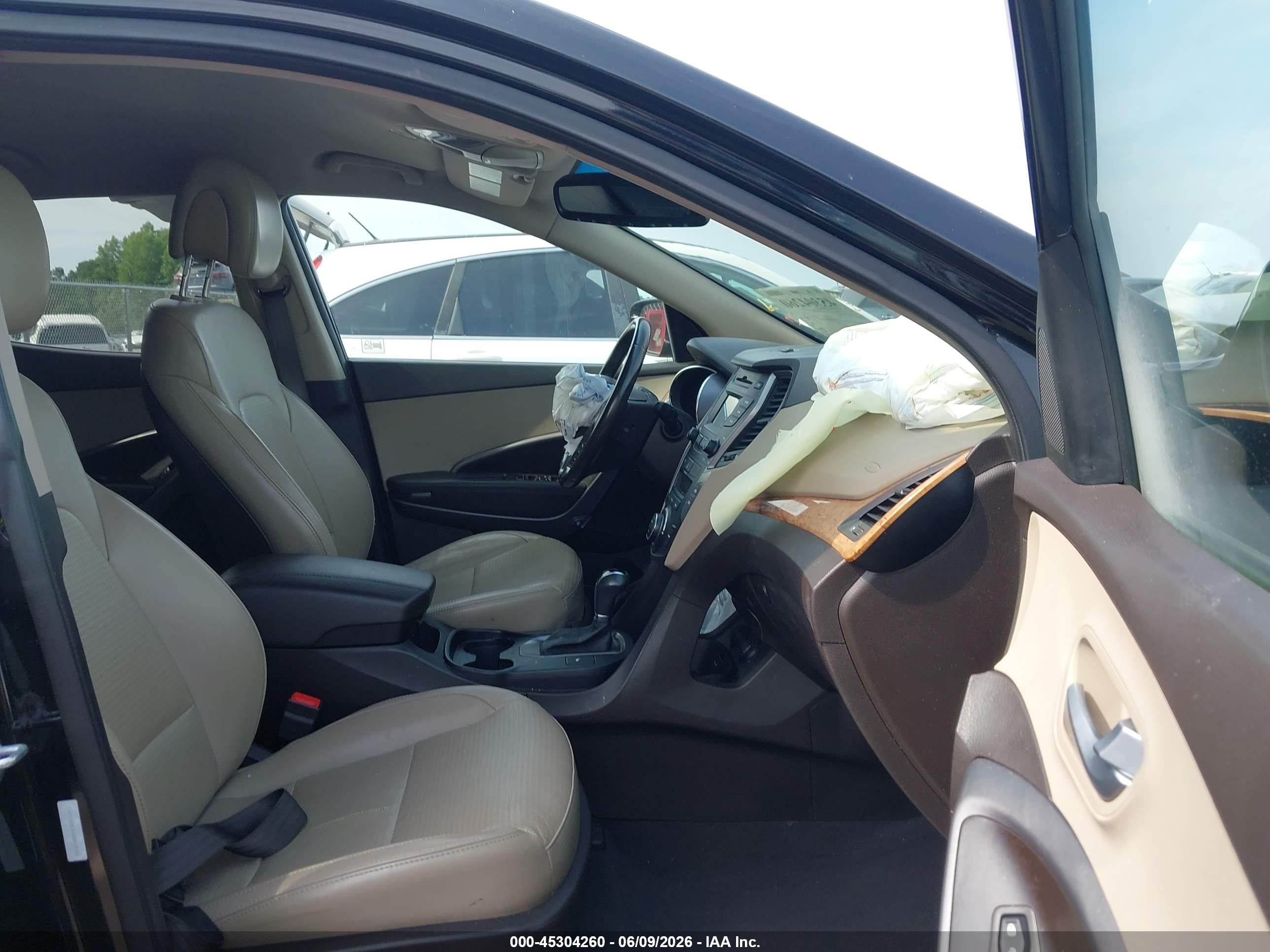 2013 Hyundai Santa Fe Sport Black vin: 5XYZU3LB1DG015052