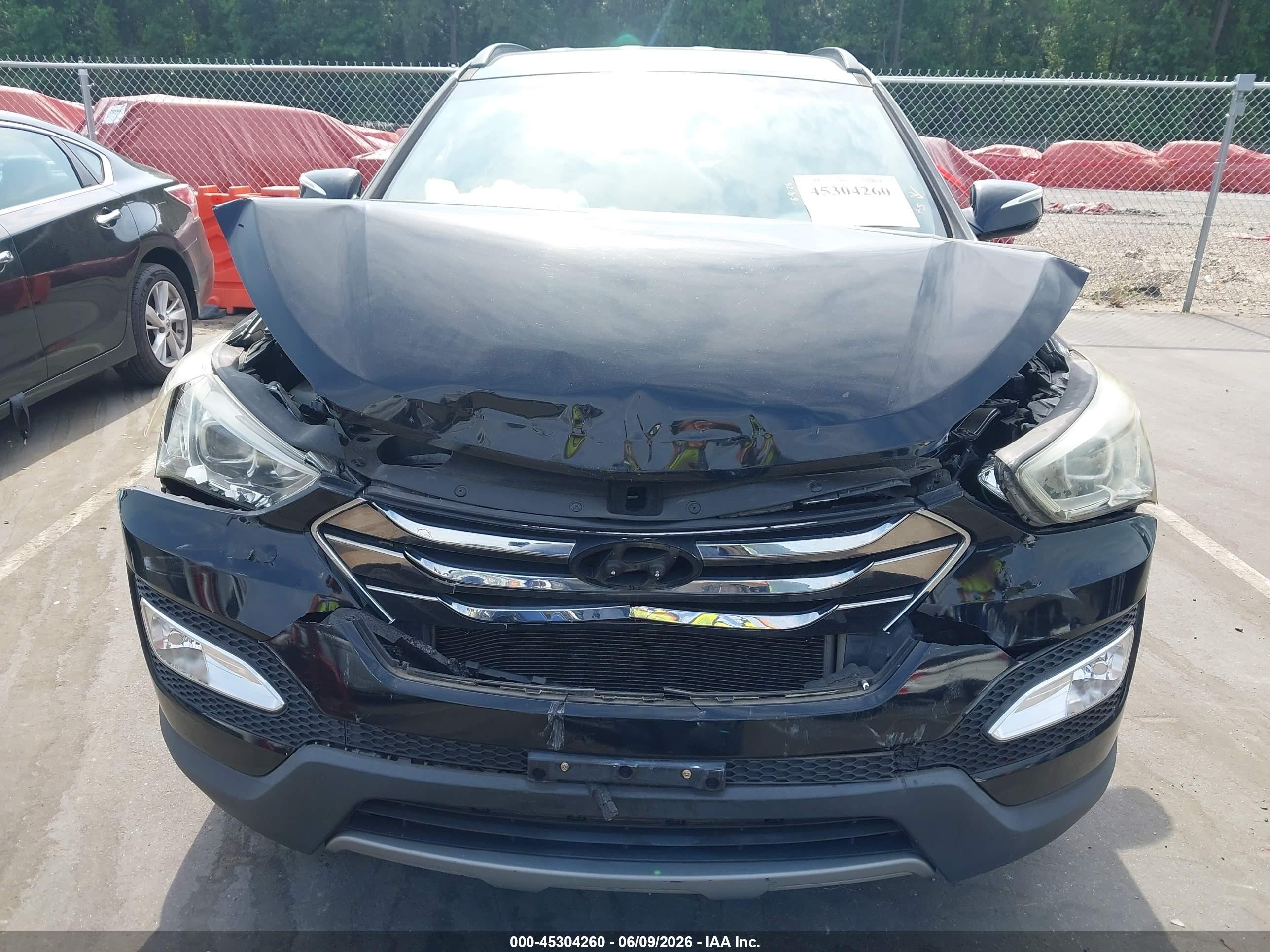 2013 Hyundai Santa Fe Sport Black vin: 5XYZU3LB1DG015052
