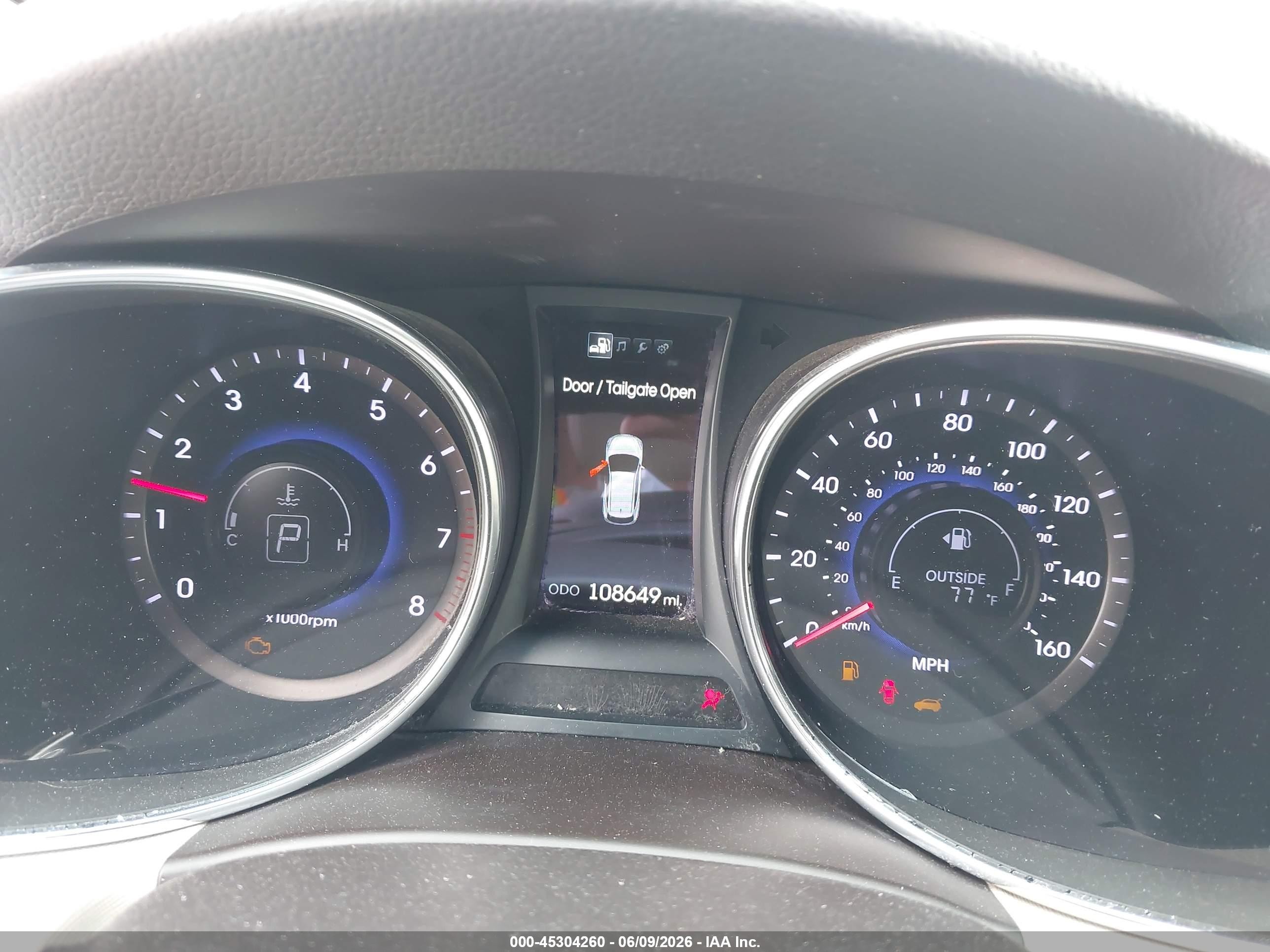2013 Hyundai Santa Fe Sport Black vin: 5XYZU3LB1DG015052