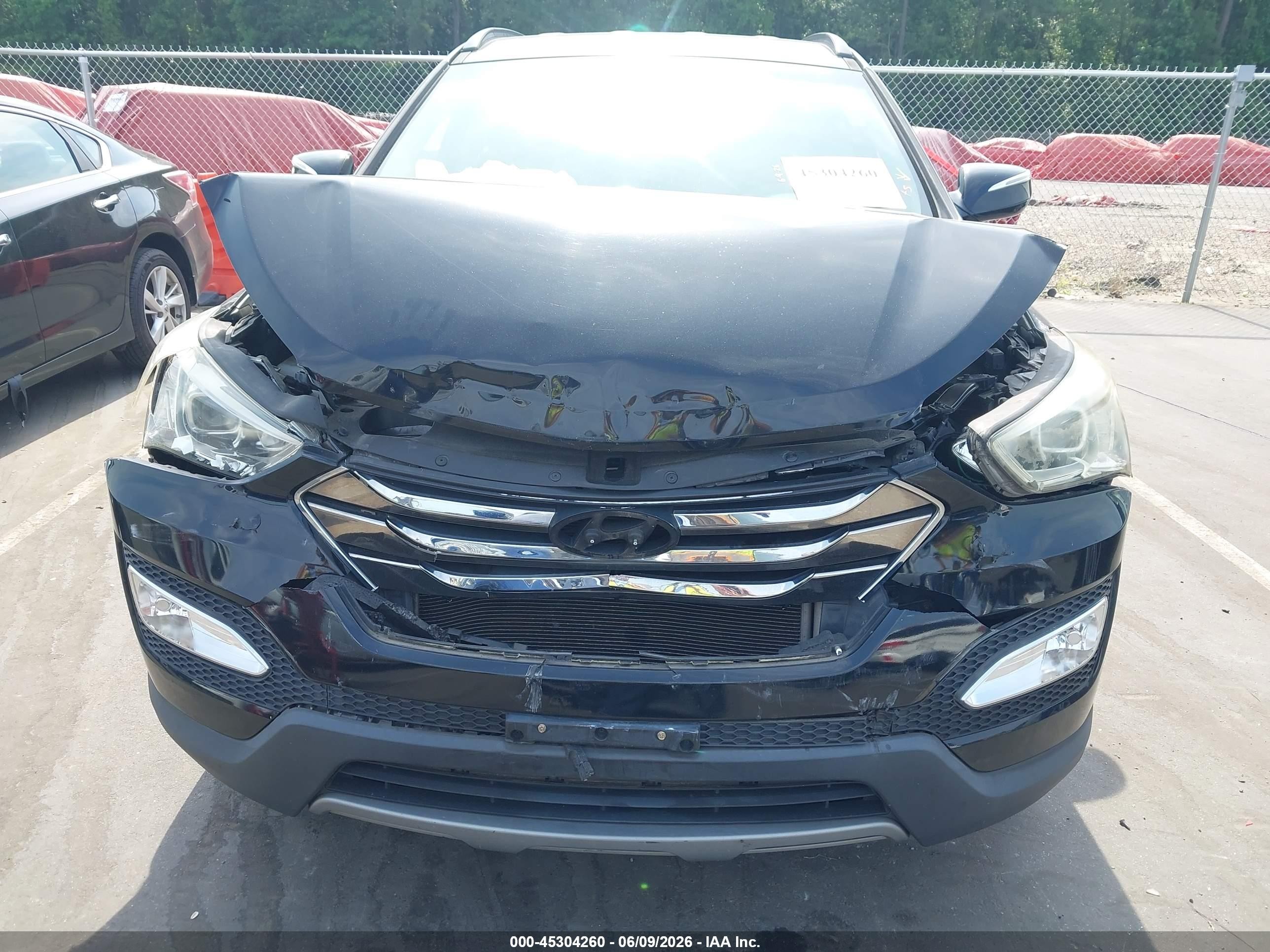 2013 Hyundai Santa Fe Sport Black vin: 5XYZU3LB1DG015052