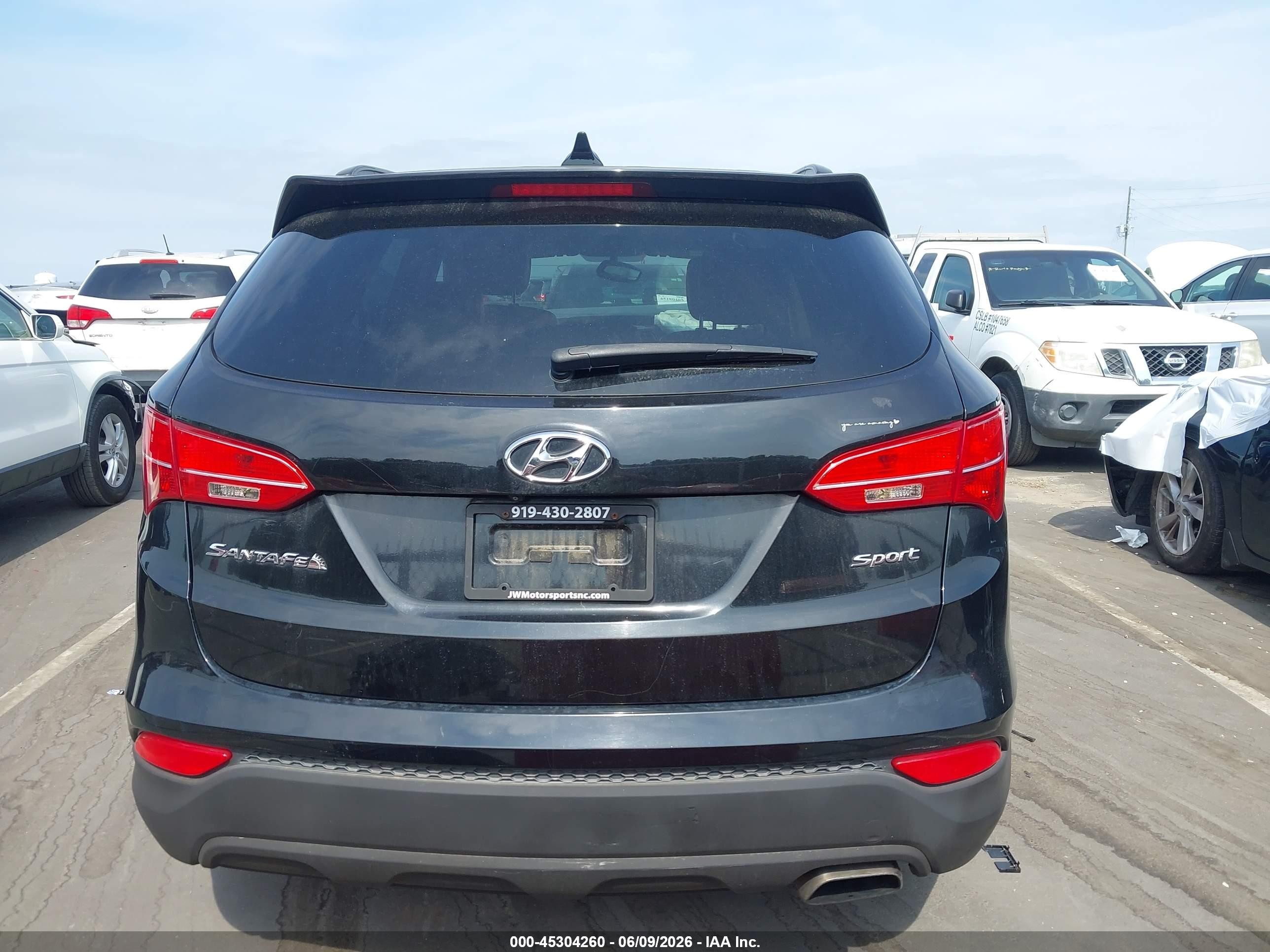 2013 Hyundai Santa Fe Sport Black vin: 5XYZU3LB1DG015052
