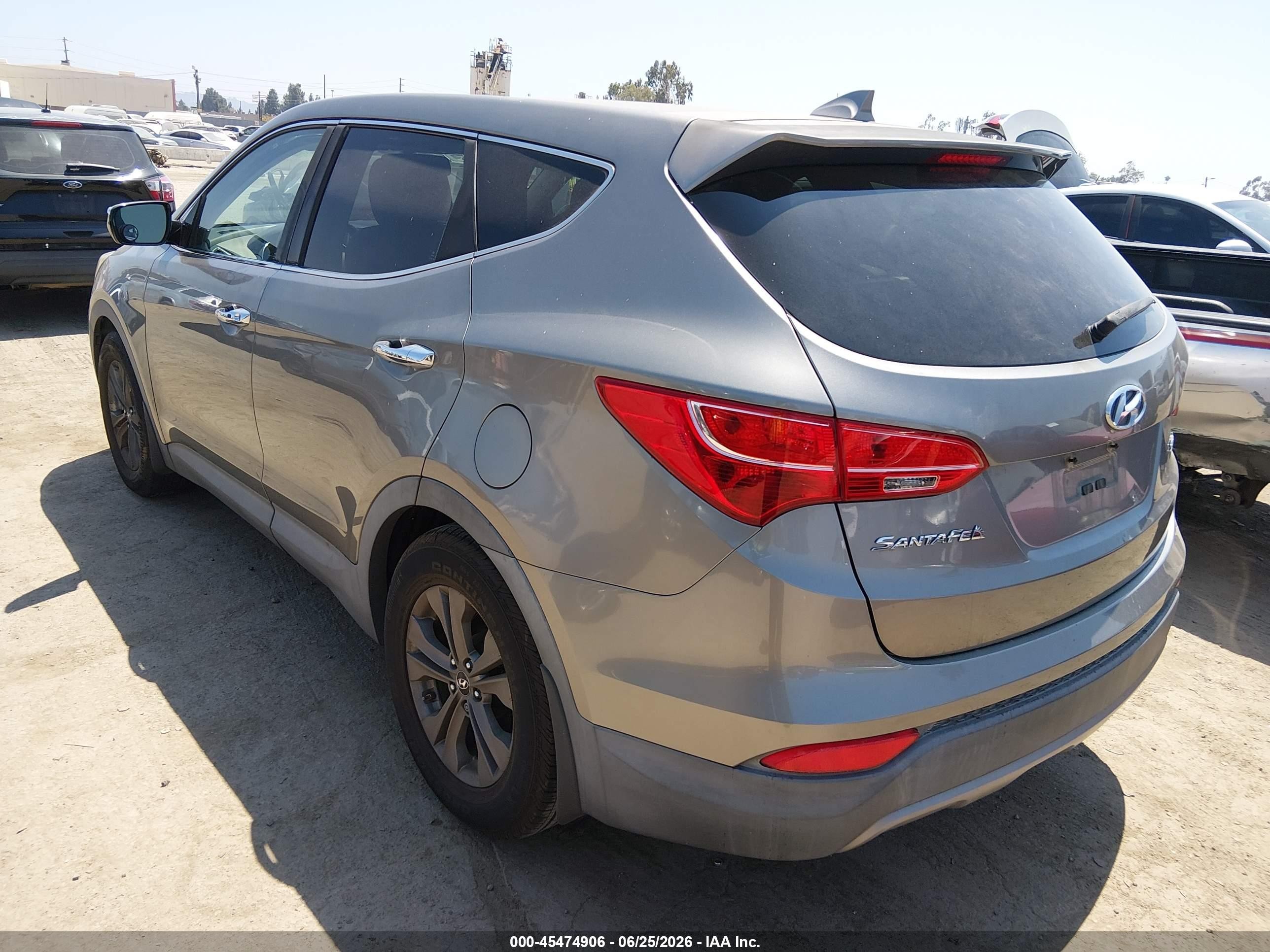 2013 Hyundai Santa Fe Sport Gray vin: 5XYZU3LB1DG029131