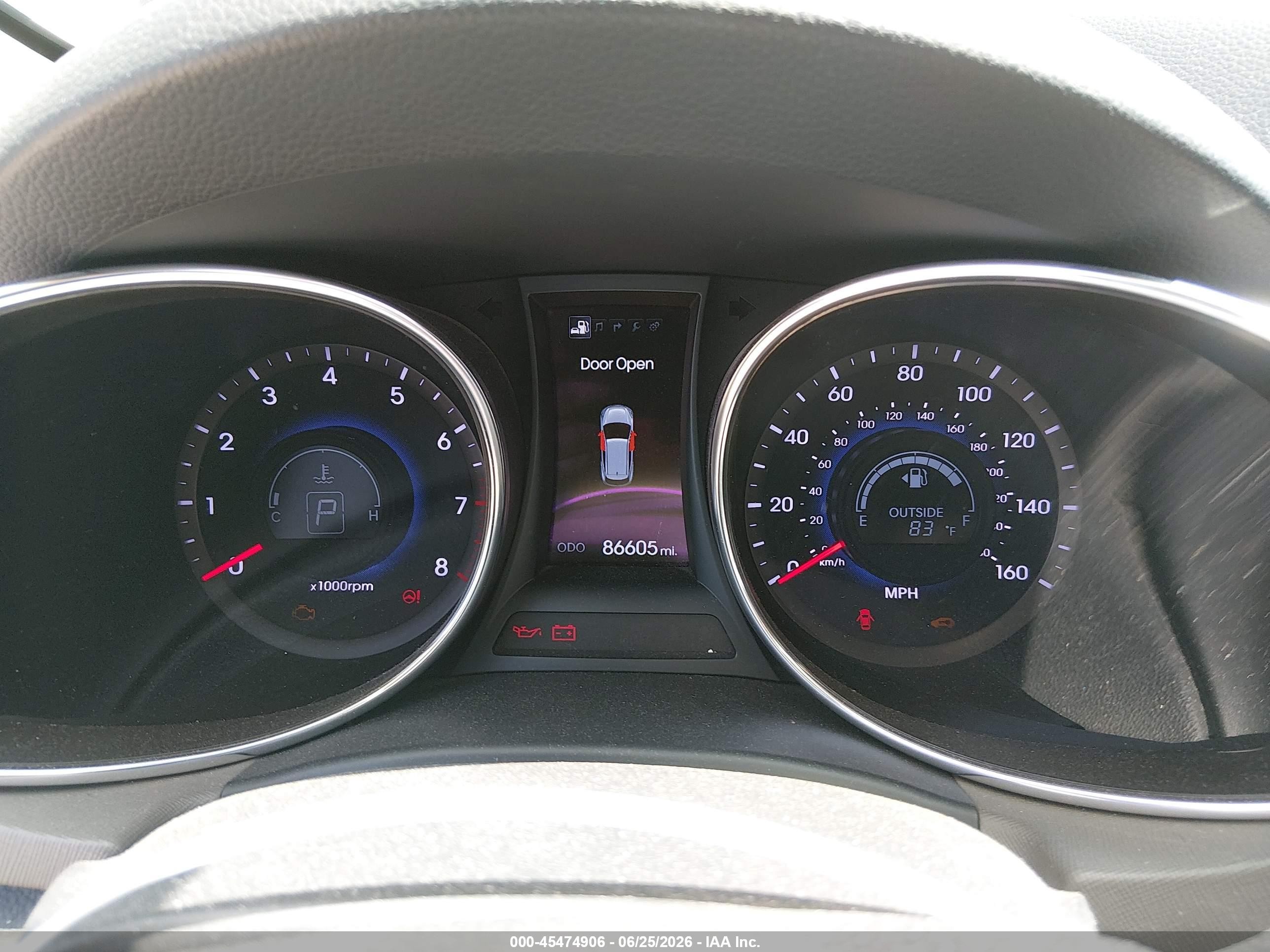 2013 Hyundai Santa Fe Sport Gray vin: 5XYZU3LB1DG029131